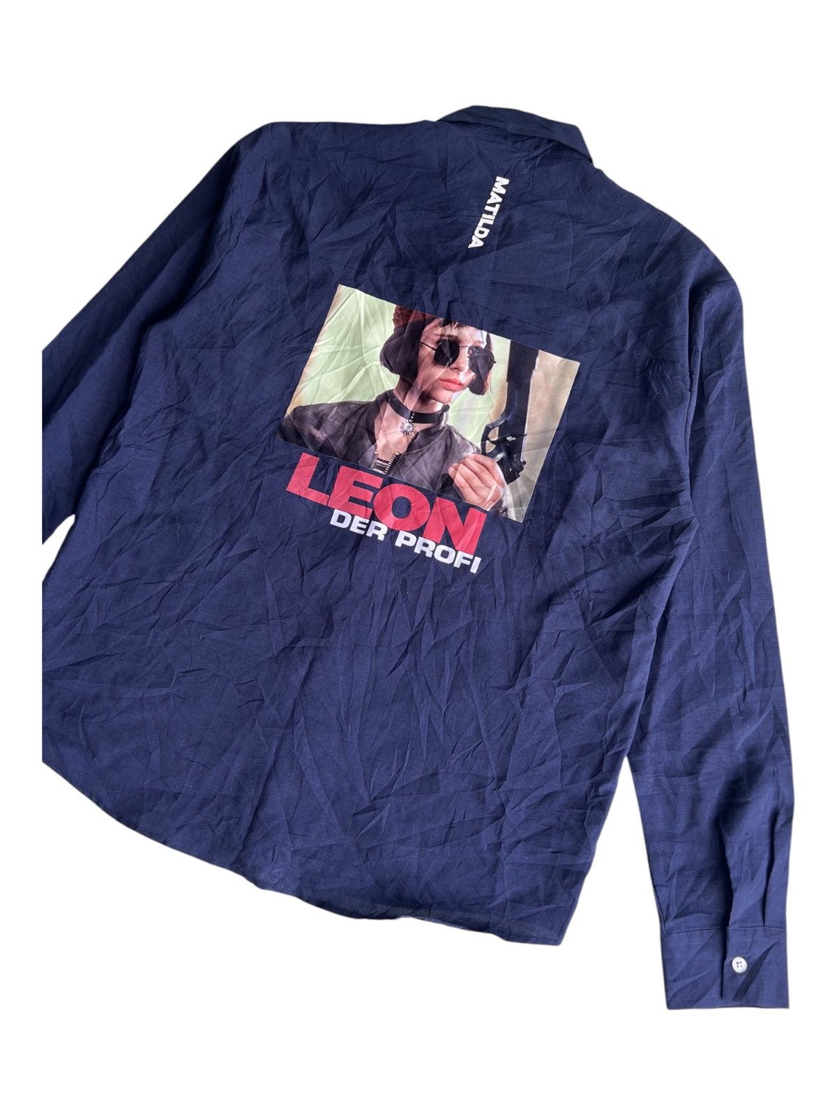 Japanese Brand × Vintage Natalie Portman Matilda Leon Movie Back Hit Button Up Shirt Size US L / EU 52-54 / 3 - 2 Thumbnail