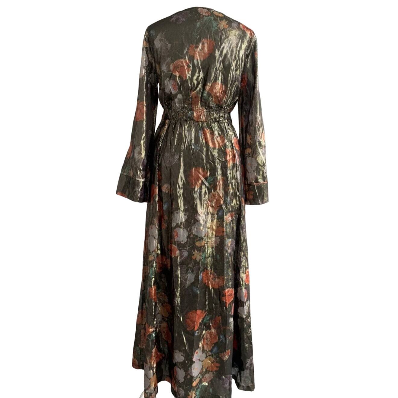 Anthropologie New Anthropologie Caballero Deep V-Neck Maxi Dress $248 XS Size XS / US 0-2 / IT 36-38 - 9 Thumbnail