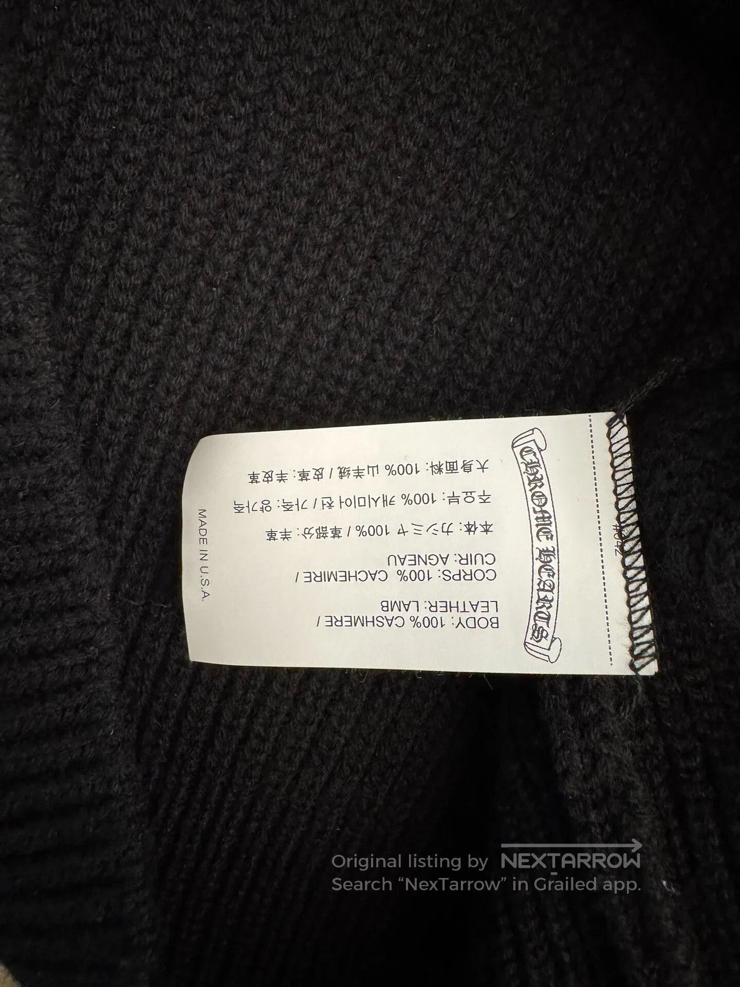 Chrome Hearts Chrome Hearts Black Cashmere Half. Size US L / EU 52-54 / 3 - 4 Thumbnail