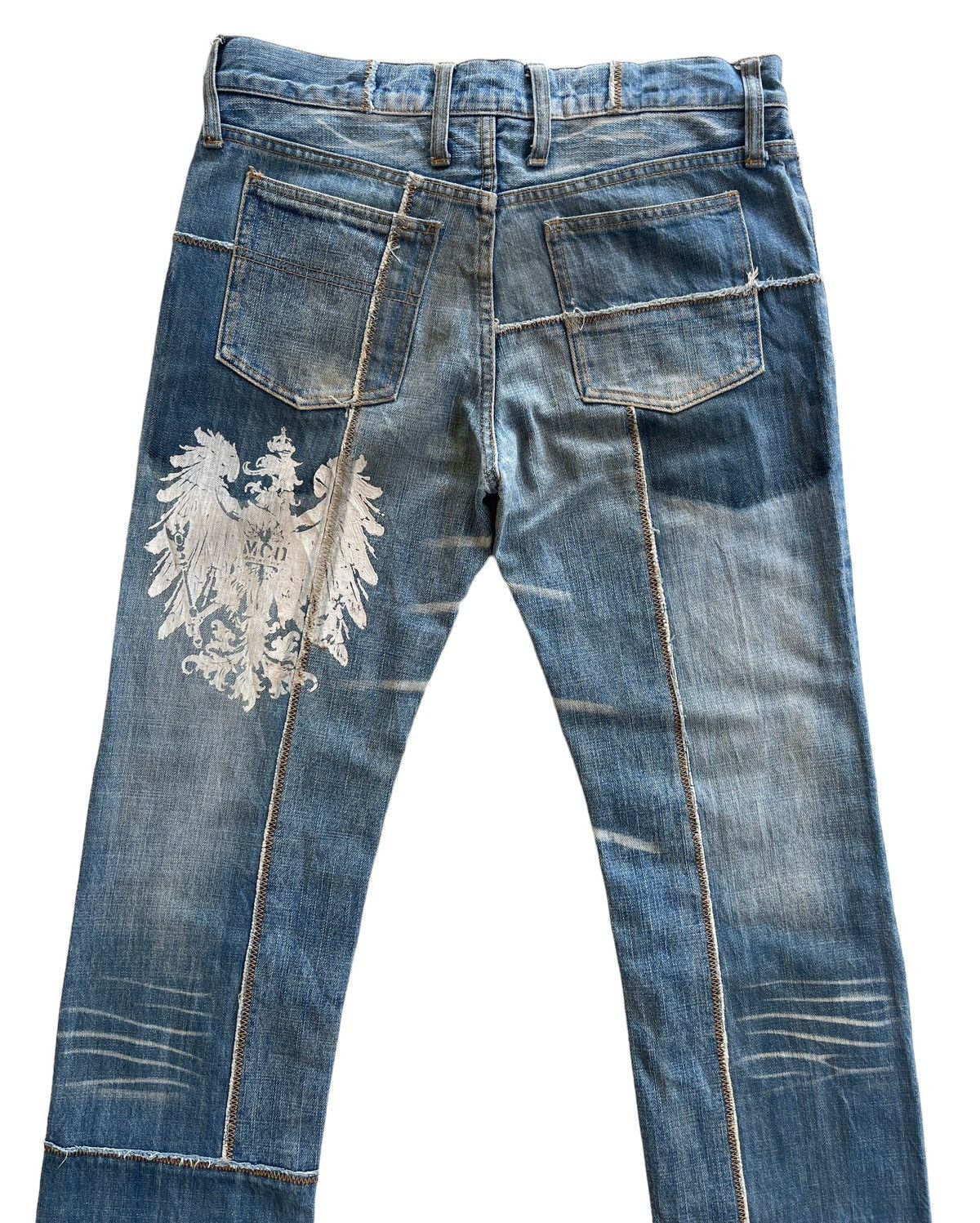 Japanese Brand Vintage Mcdivision Patchwork Distressed Denim Size US 30 / EU 46 - 7 Thumbnail