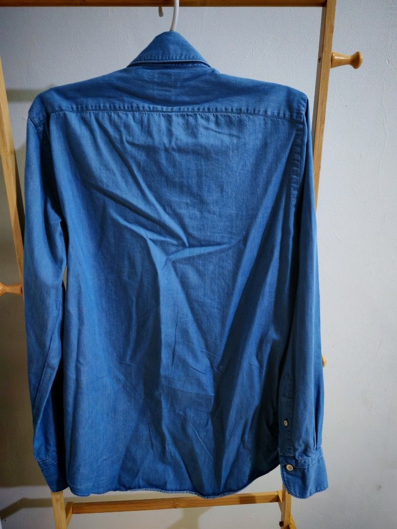 Finamore Finamore Napoli Chambray Denim Shirt Italy Size US M / EU 48-50 / 2 - 3 Thumbnail