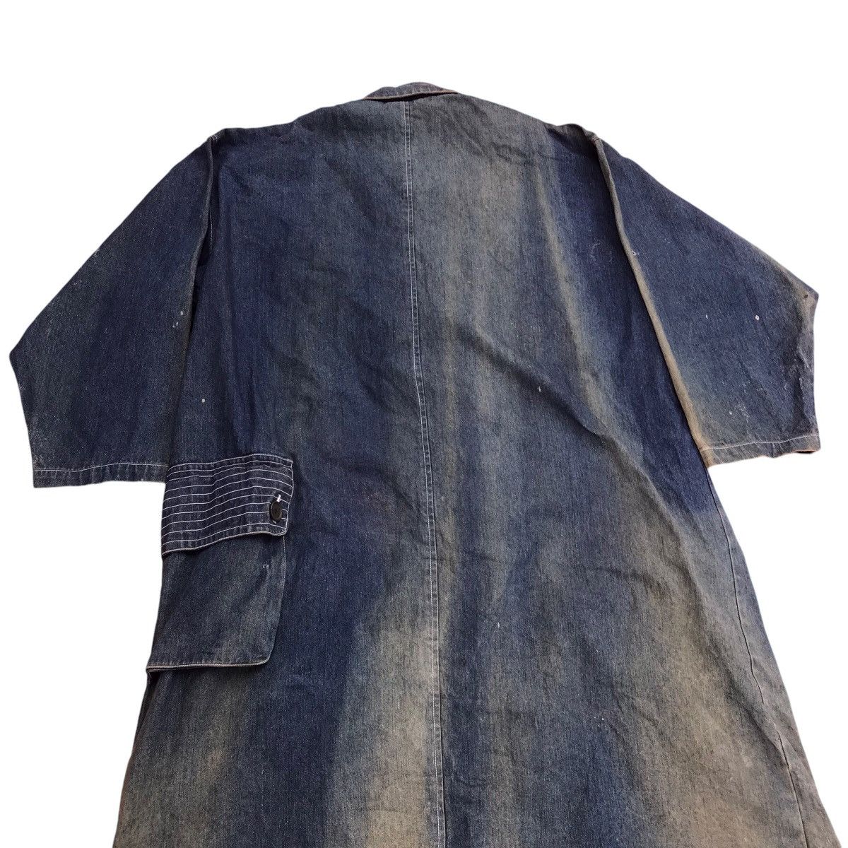 Blue Blue Japan VTG Indigo Inspired Kapital Long Jacket Sun Faded Parachute Size US XL / EU 56 / 4 - 8 Thumbnail