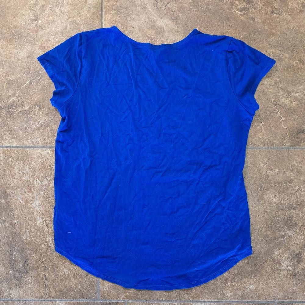 Designer Blue Basic Cupio Signature Short Sleeve Size L / US 10 / IT 46 - 2 Thumbnail
