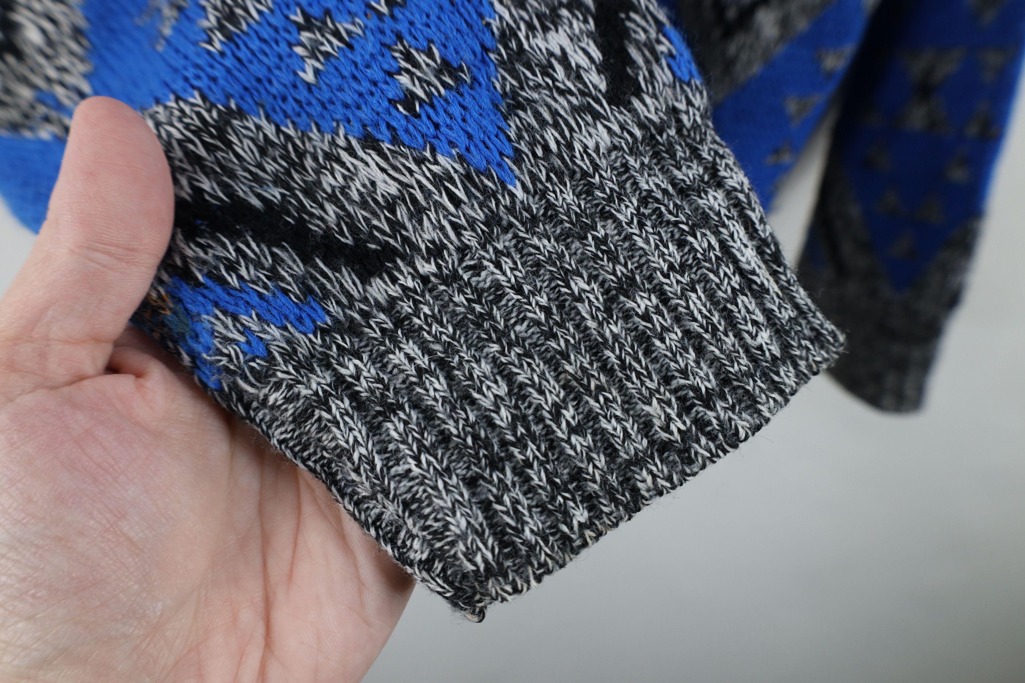 Vintage Vintage 90s Streetwear Fair Isle Diamond Knit Sweater USA Size XL / US 12-14 / IT 48-50 - 8 Thumbnail