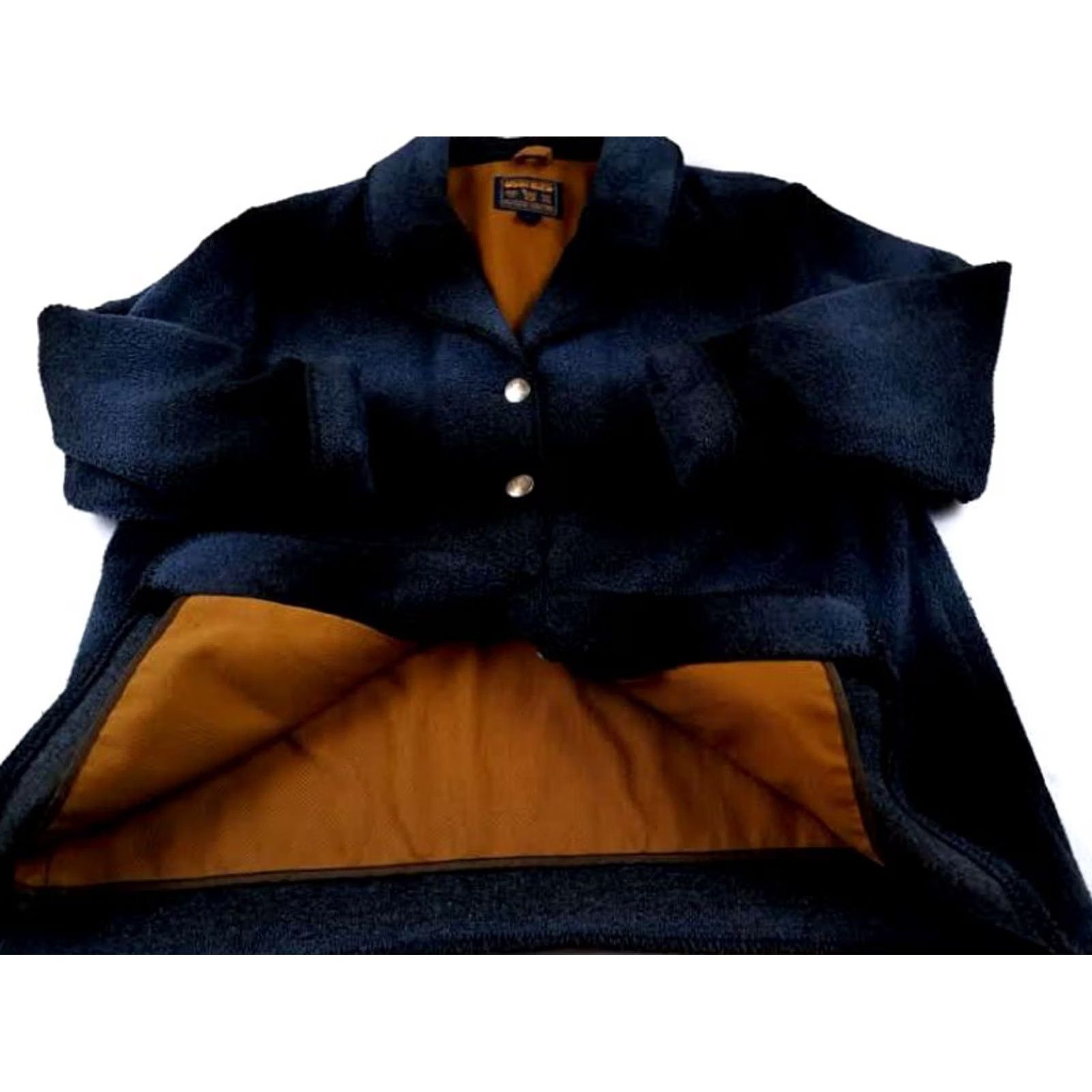 Vintage VINTAGE Woolrich Coat Woman Blue Faded Stripes Metal Button XL Size XL / US 12-14 / IT 48-50 - 5 Thumbnail