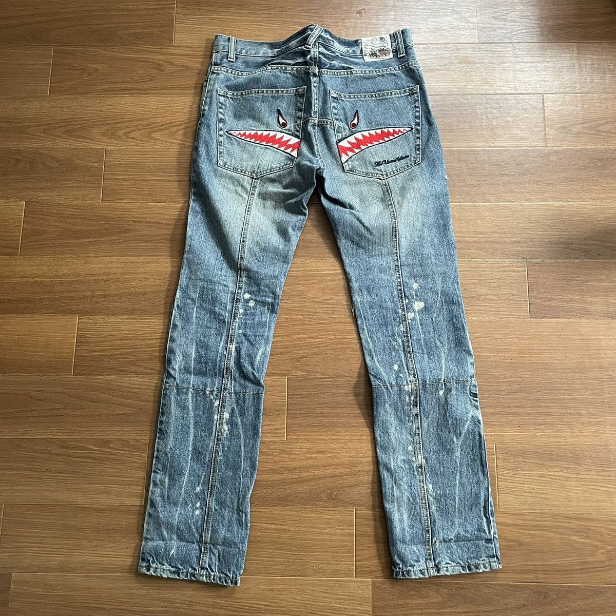 PPFM 00s archive PPFM shark design denim M Size US 32 / EU 48 - 1 Thumbnail