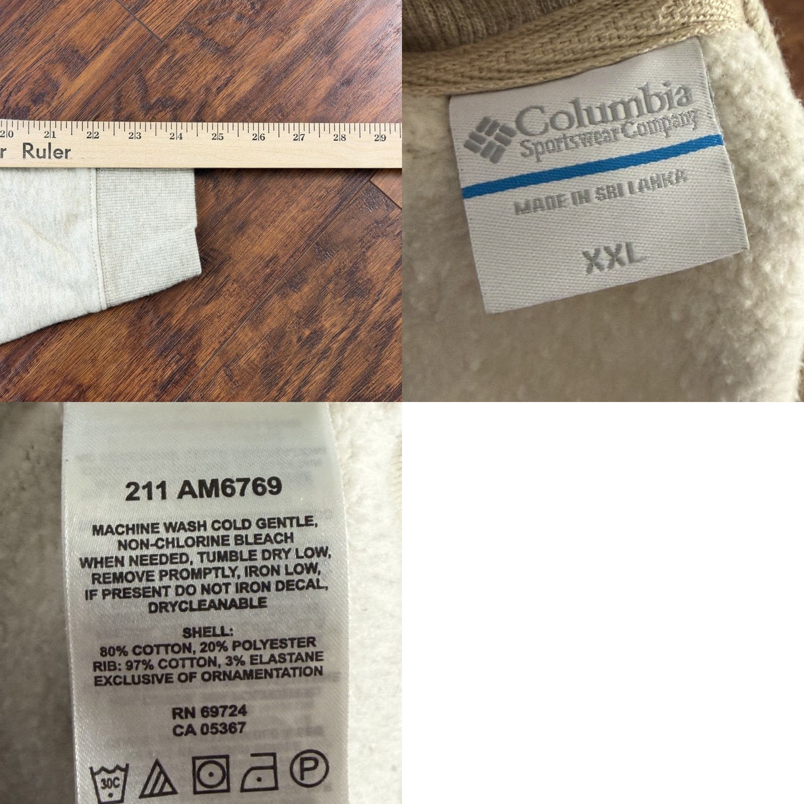 Vintage Columbia Sweatshirt Mens 2XL Beige Pullover Crewneck Long Sleeve Logo Outdoor Casual Regular Fit Clothing Size US XXL / EU 58 / 5 - 8 Thumbnail