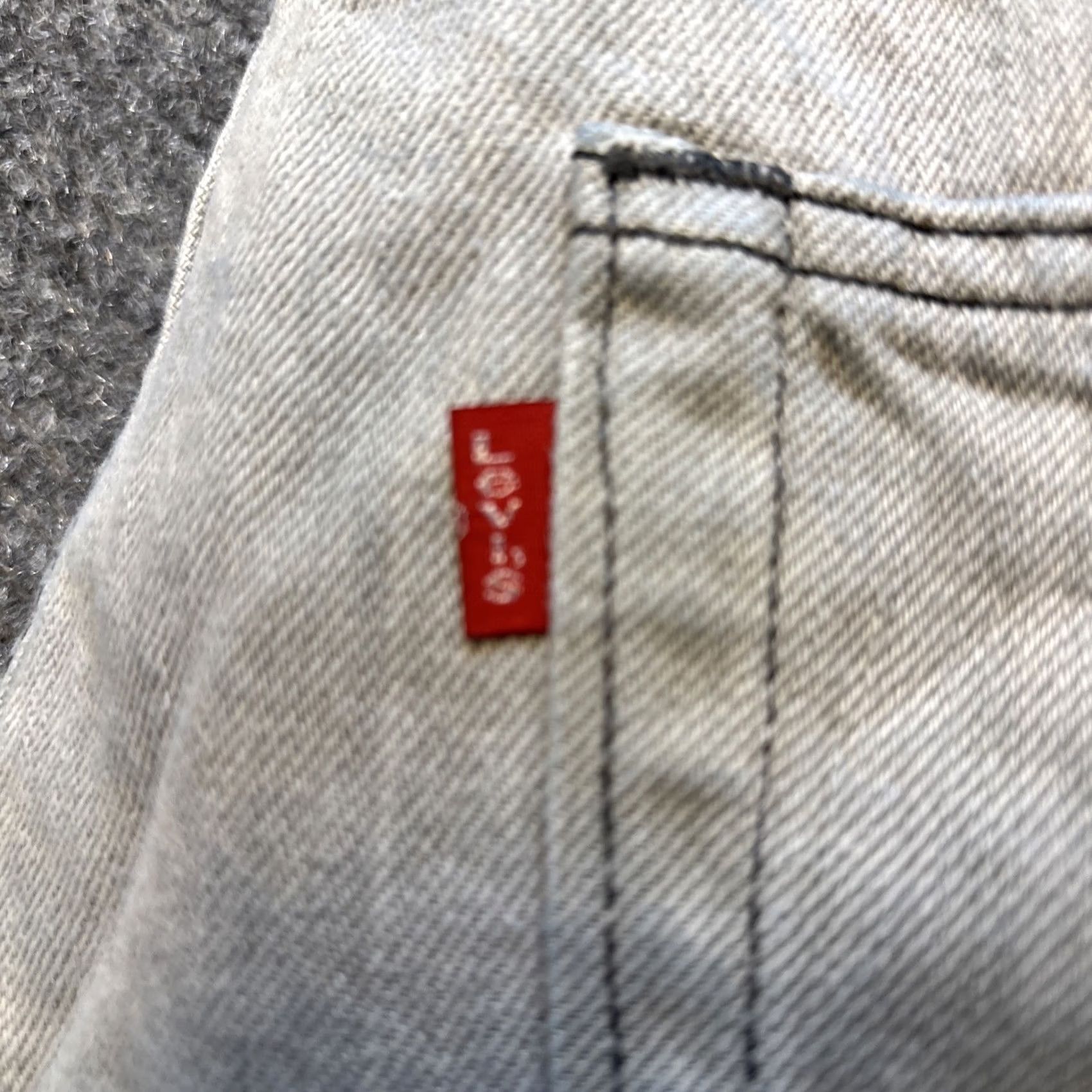 Levi's Levi's 501 Jeans Men 36x30 Button Fly Straight Gray Denim Regular Vintage? No. (Reworded for clarity) Size US 36 / EU 52 - 3 Thumbnail