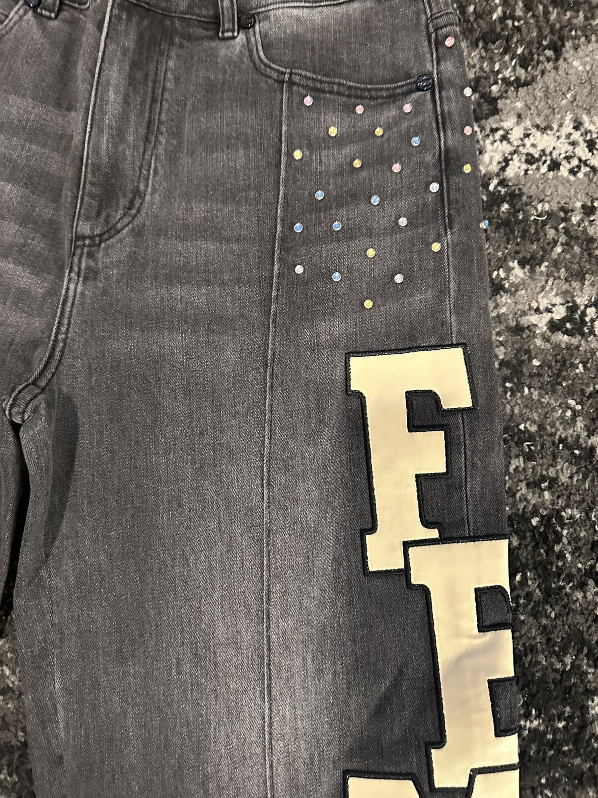 Homme + Femme La HOMME + FEMME Superstar Denim Black Size US 34 / EU 50 - 3 Thumbnail