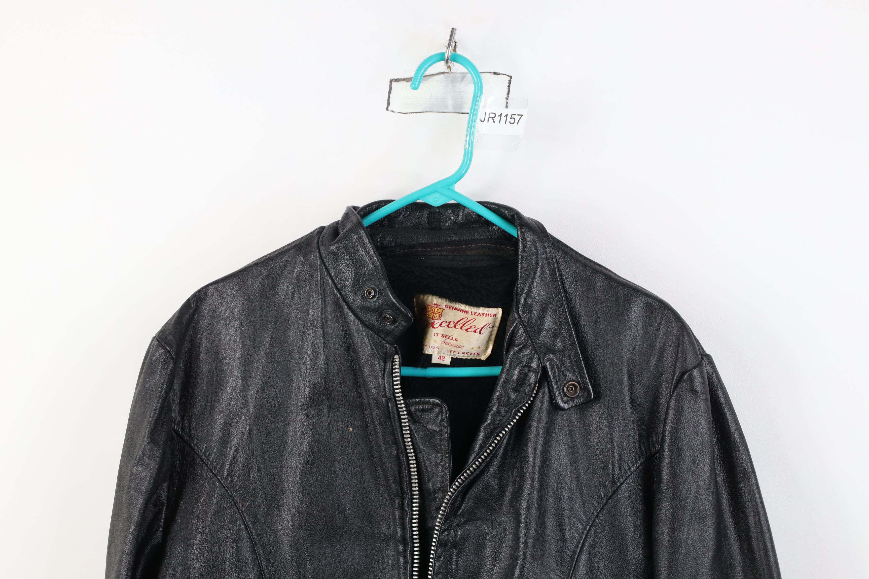 Vintage Vintage 60s Streetwear Leather Cafe Racer Bomber Jacket USA Size US XXL / EU 58 / 5 - 2 Thumbnail