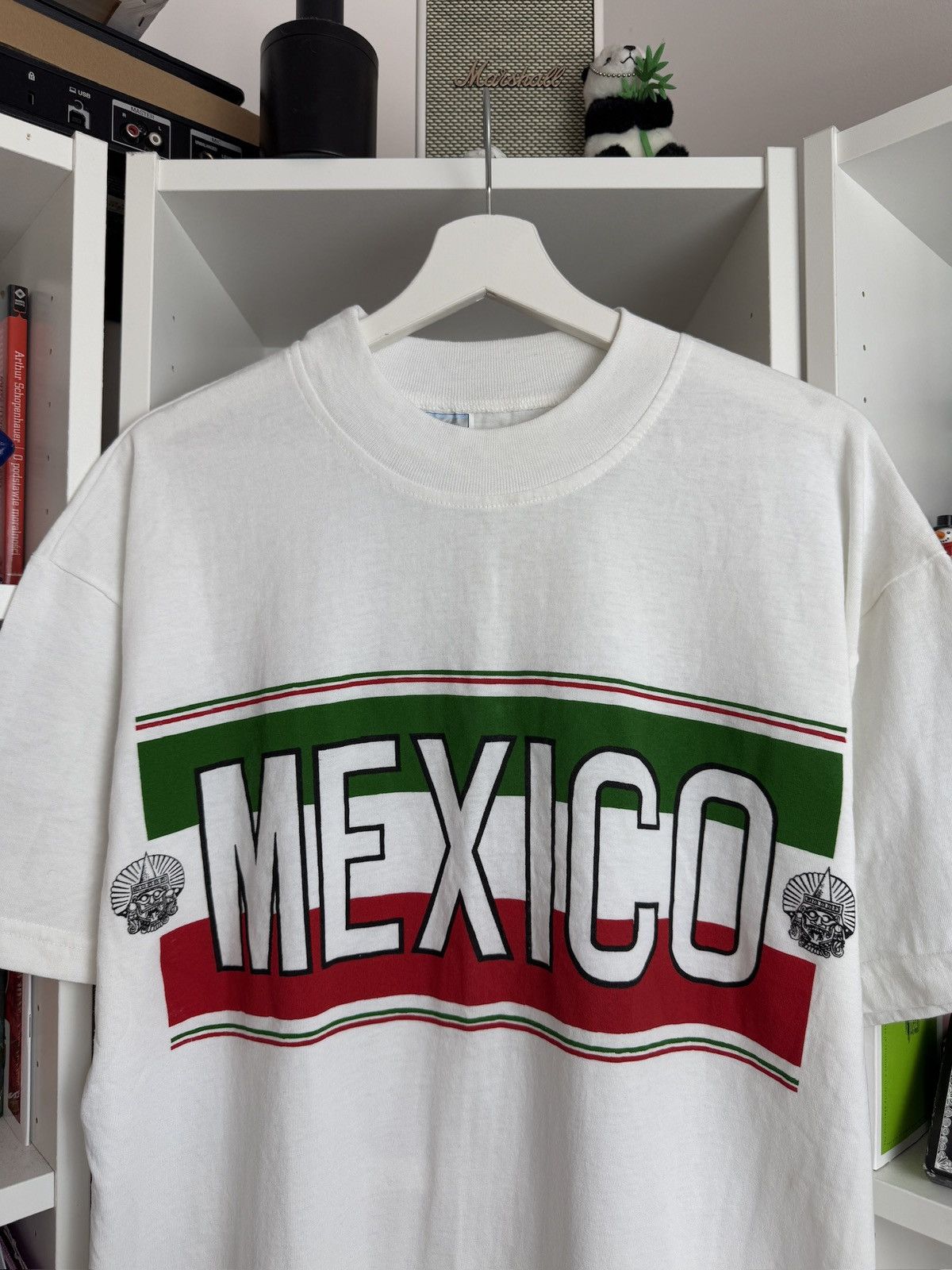 Hanes × Vintage Vintage 90s Mexico printed t-shirt L single stitch Hanes 80s Size US L / EU 52-54 / 3 - 4 Thumbnail