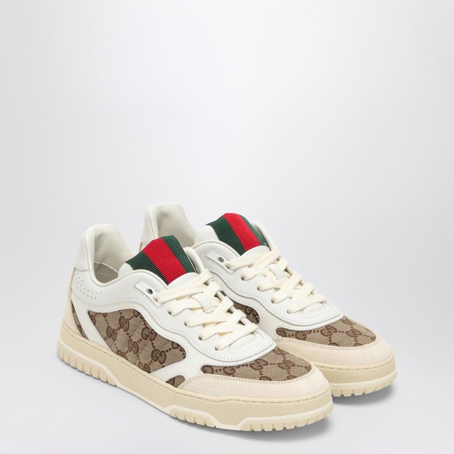 Gucci o1d2blof0824 Leather Re-Web Sneaker in Multicolor Size US 8.5 / IT 38.5 - 2 Thumbnail