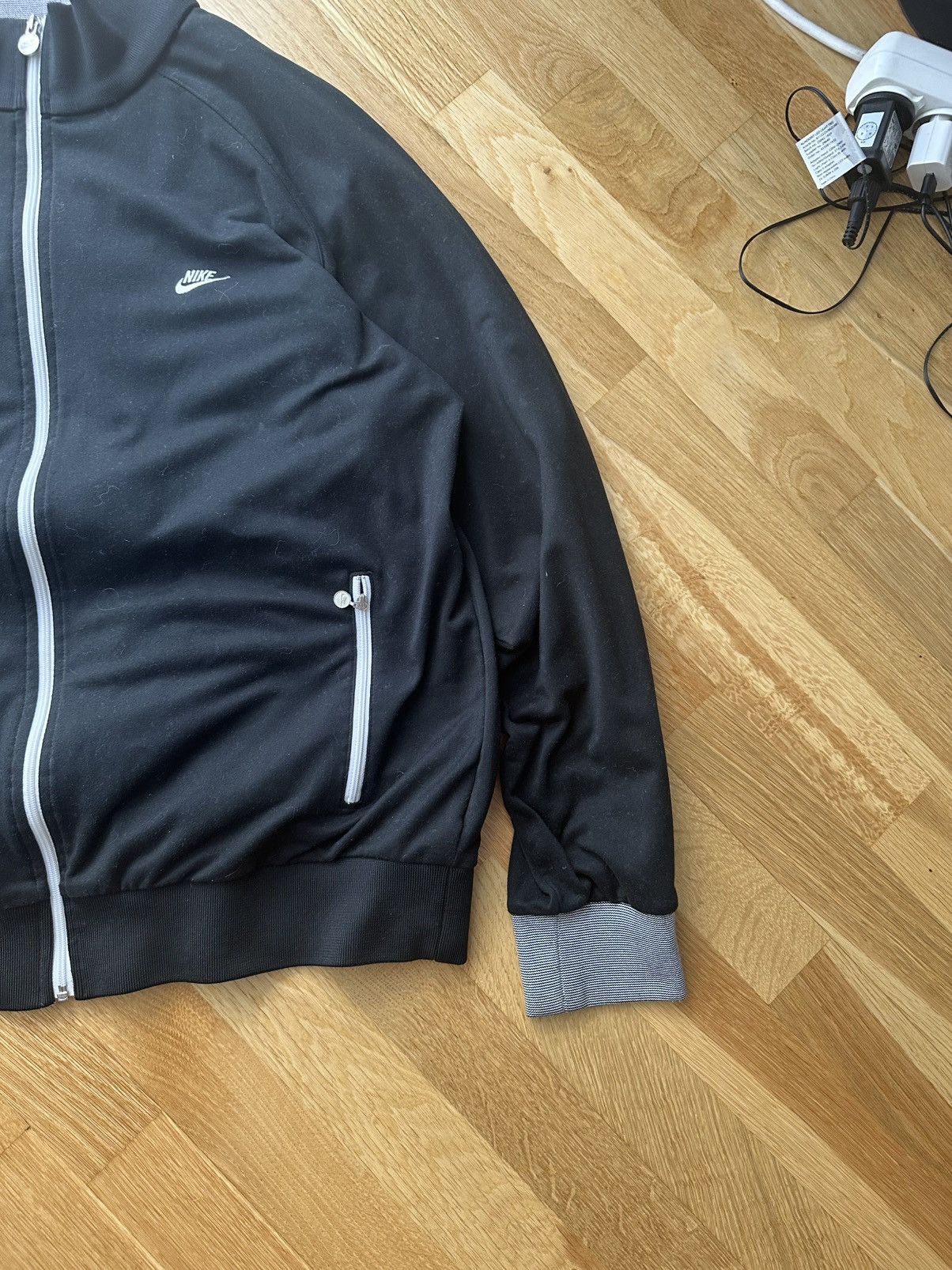 Nike × Vintage Nike vintage zip black 90s Size US L / EU 52-54 / 3 - 3 Thumbnail