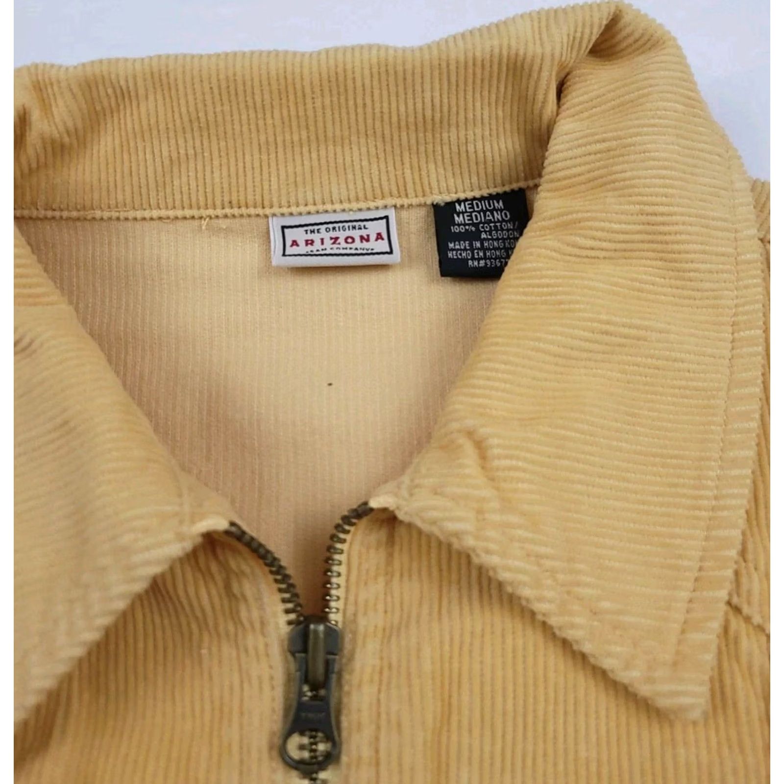 Vintage Vintage Arizona Y2k Corduroy Zip Lightweight Jacket Deadstock NWT Western Yellow Size M / US 6-8 / IT 42-44 - 5 Thumbnail