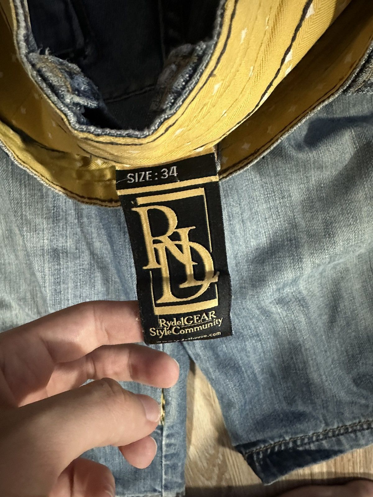 Vintage Y2k x Skate x Rap long denim shorts Size US 34 / EU 50 - 3 Thumbnail