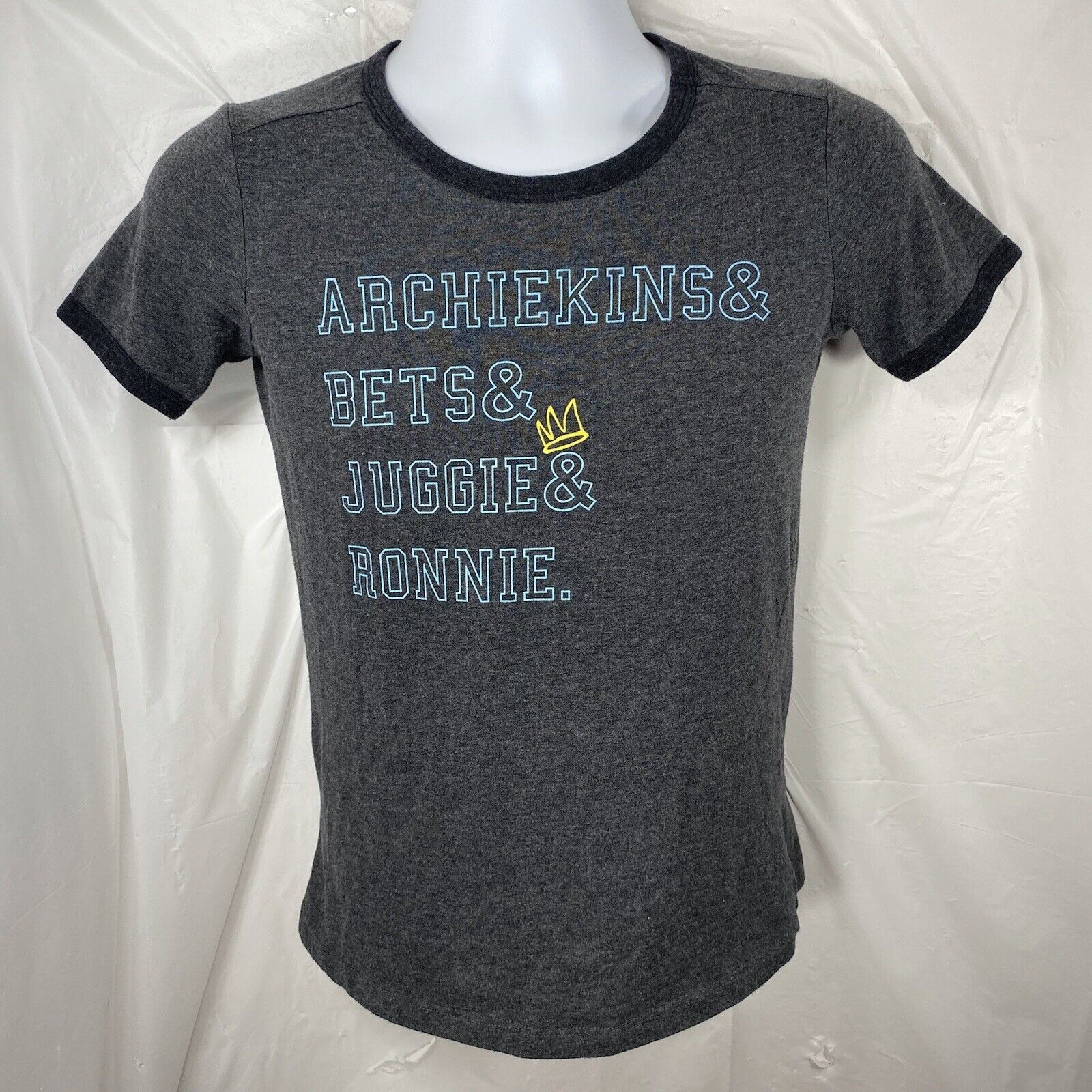 Ripple Junction Riverdale Cast Name List Graphic T Shirt Ringer Tee Size S / US 4 / IT 40 - 1 Thumbnail
