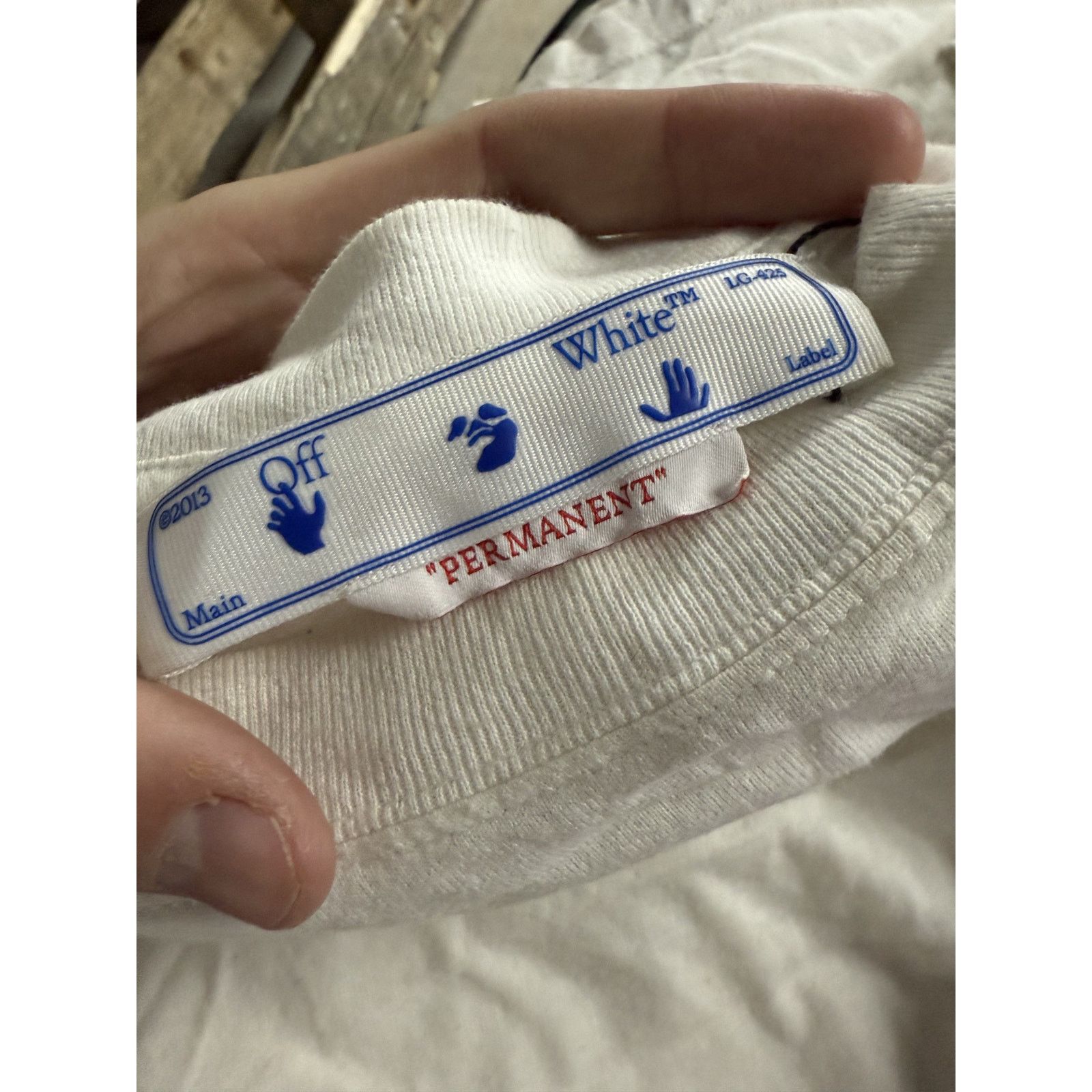 Off-White Off White Tee Jersey Used Medium Size US M / EU 48-50 / 2 - 2 Thumbnail