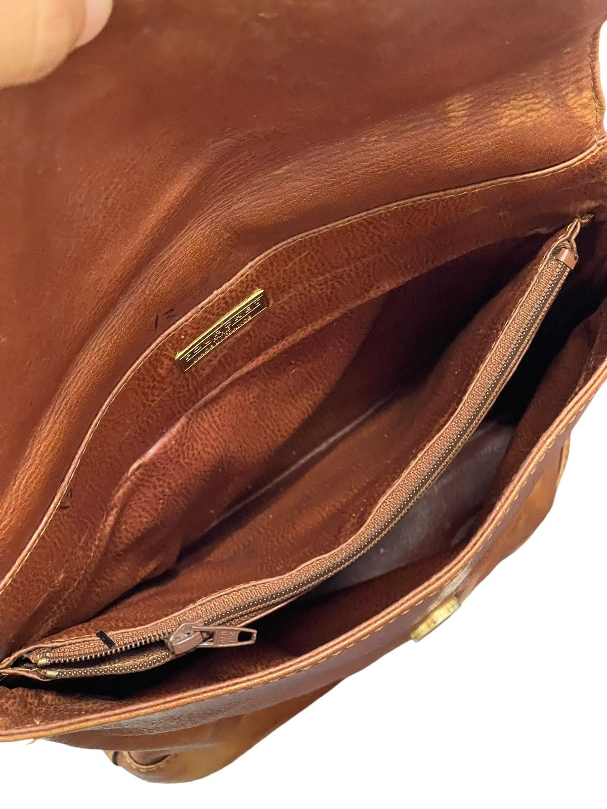 Comme des Garcons × Stussy Full Leather Vtg Pourchet Paris Cross Body Bag 9🟩 Size ONE SIZE - 22 Thumbnail