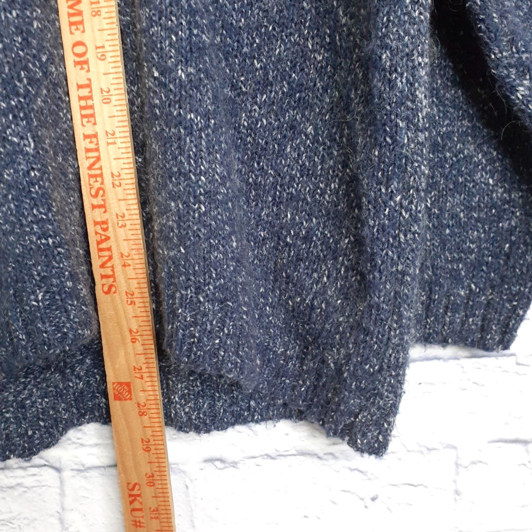 Eddie Bauer VINTAGE Eddie Bauer Wool Blend Knit Sweater V Neck Womens Medium Blue Pullover Knit Wool Blend Pullover Size M / US 6-8 / IT 42-44 - 7 Thumbnail
