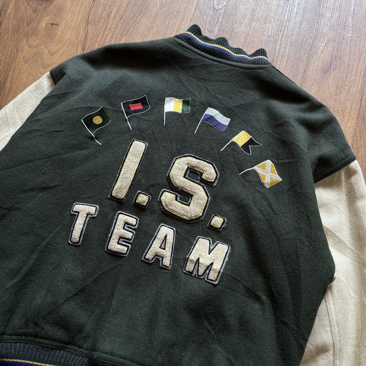 Issey Miyake × Vintage Vintage Issey Miyake 'IS Team' Varsity Wool