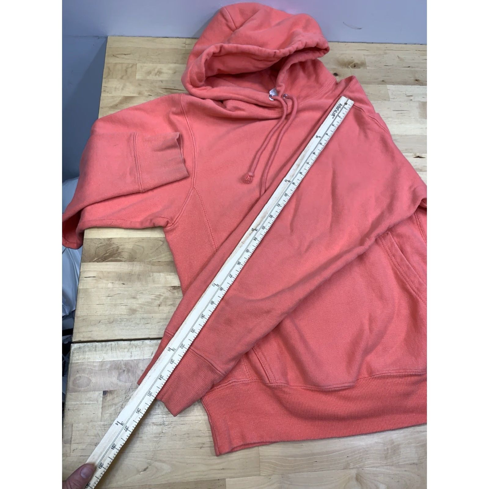 Champion VINTAGE Champion Reverse Weave Hoodie Mens S Peach Pullover Casual Sports Y2K Hooded Size US S / EU 44-46 / 1 - 6 Thumbnail