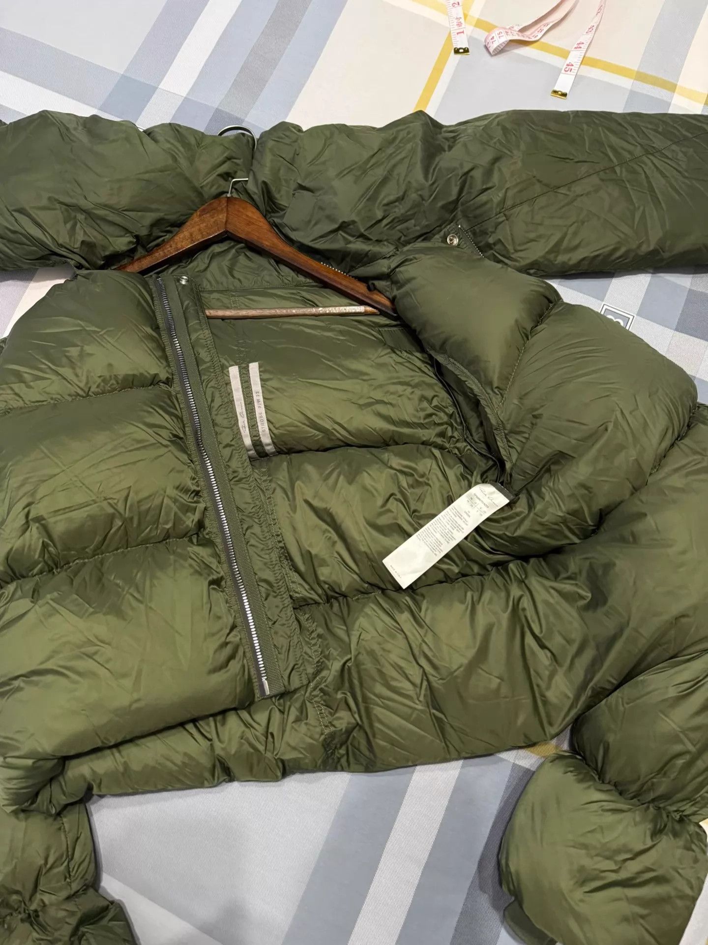 Rick Owens Rick Owens FW22 green oversized down jacket 9/10 Size XS / US 0-2 / IT 36-38 - 2 Thumbnail