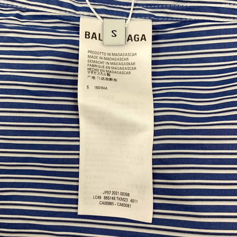 Other Balenciaga Blue striped logo monogrammed embroidered cotto Size US S / EU 44-46 / 1 - 7 Thumbnail