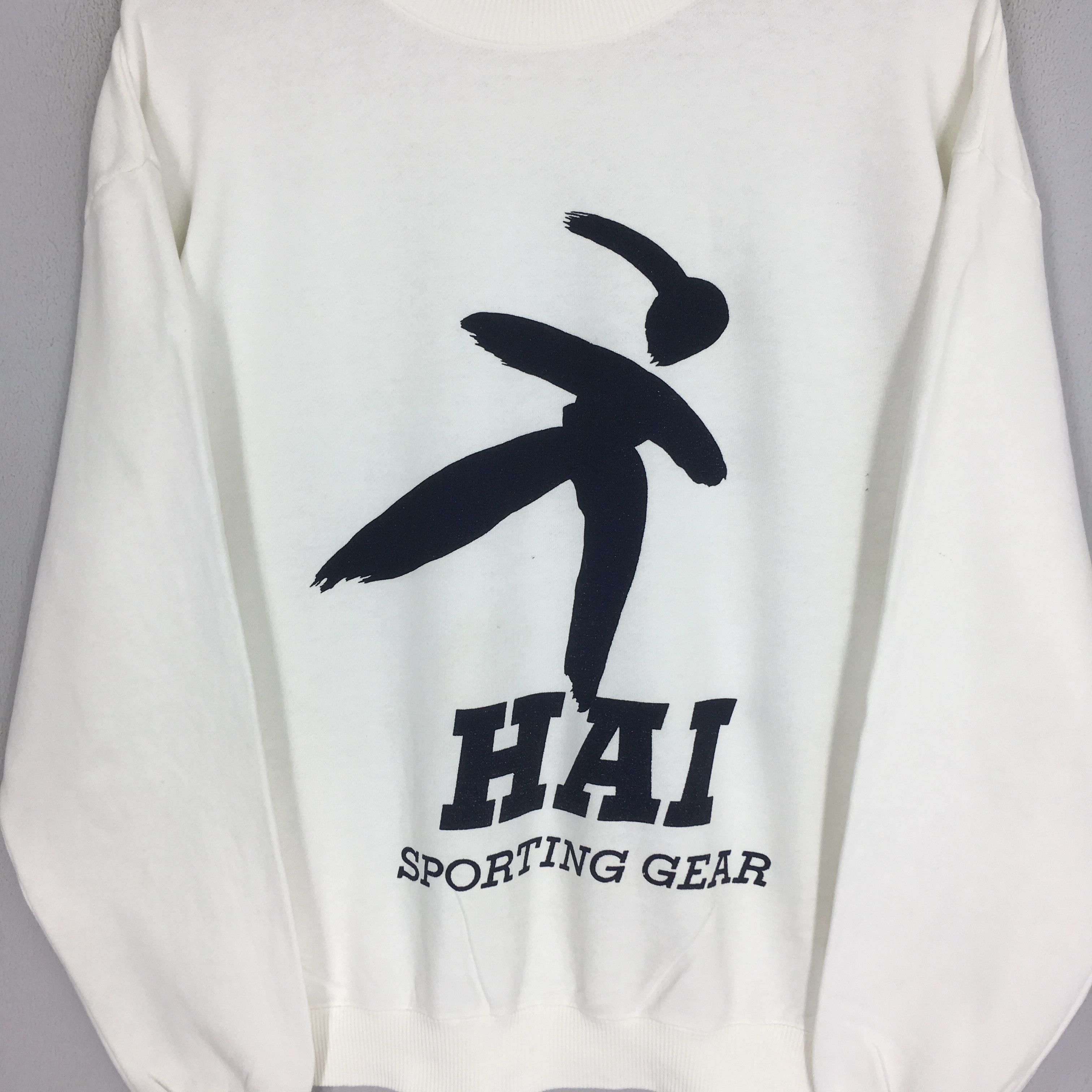 Hai Sporting Gear vintage white sweatshirt - 418 Size US M / EU 48-50 / 2 - 3 Thumbnail