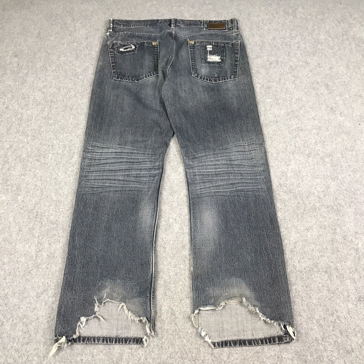 Japanese Brand RIPPED DISTRESSED PEPE JEANS BAGGY PANTS Size US 38 / EU 54 - 8 Thumbnail