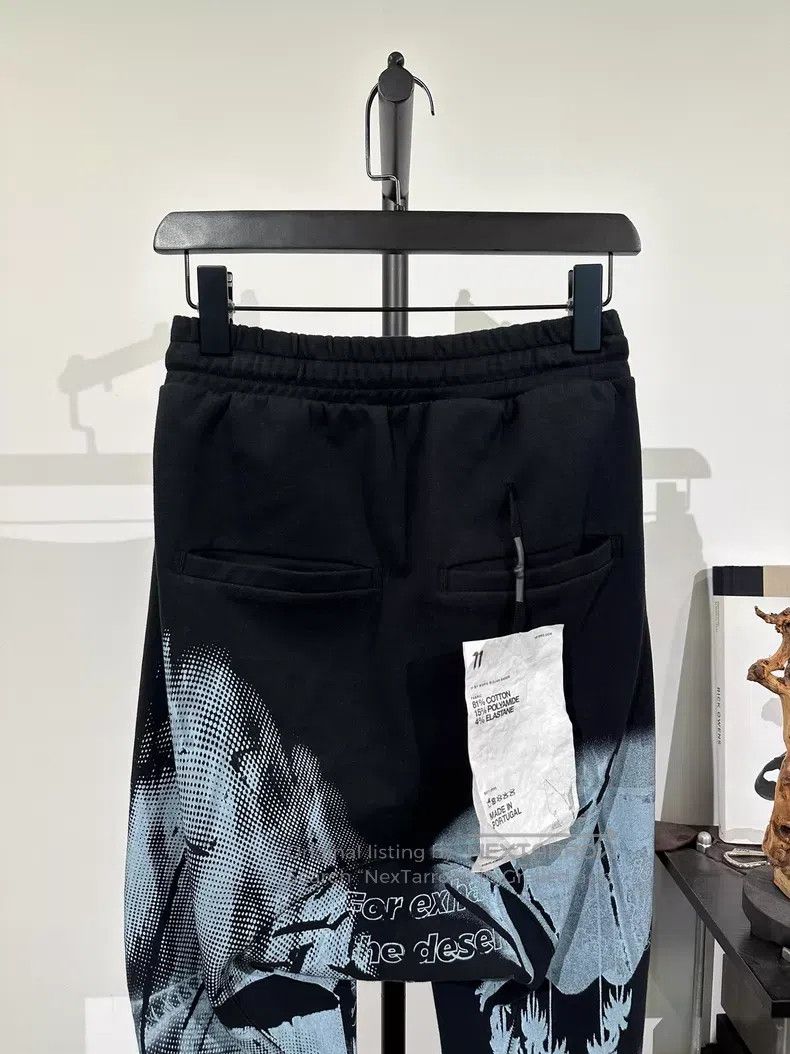 Boris Bidjan Saberi Boris Bidjan Saberi Size XXS P3C printed tapered sweatpants Size US 26 / EU 42 - 4 Thumbnail