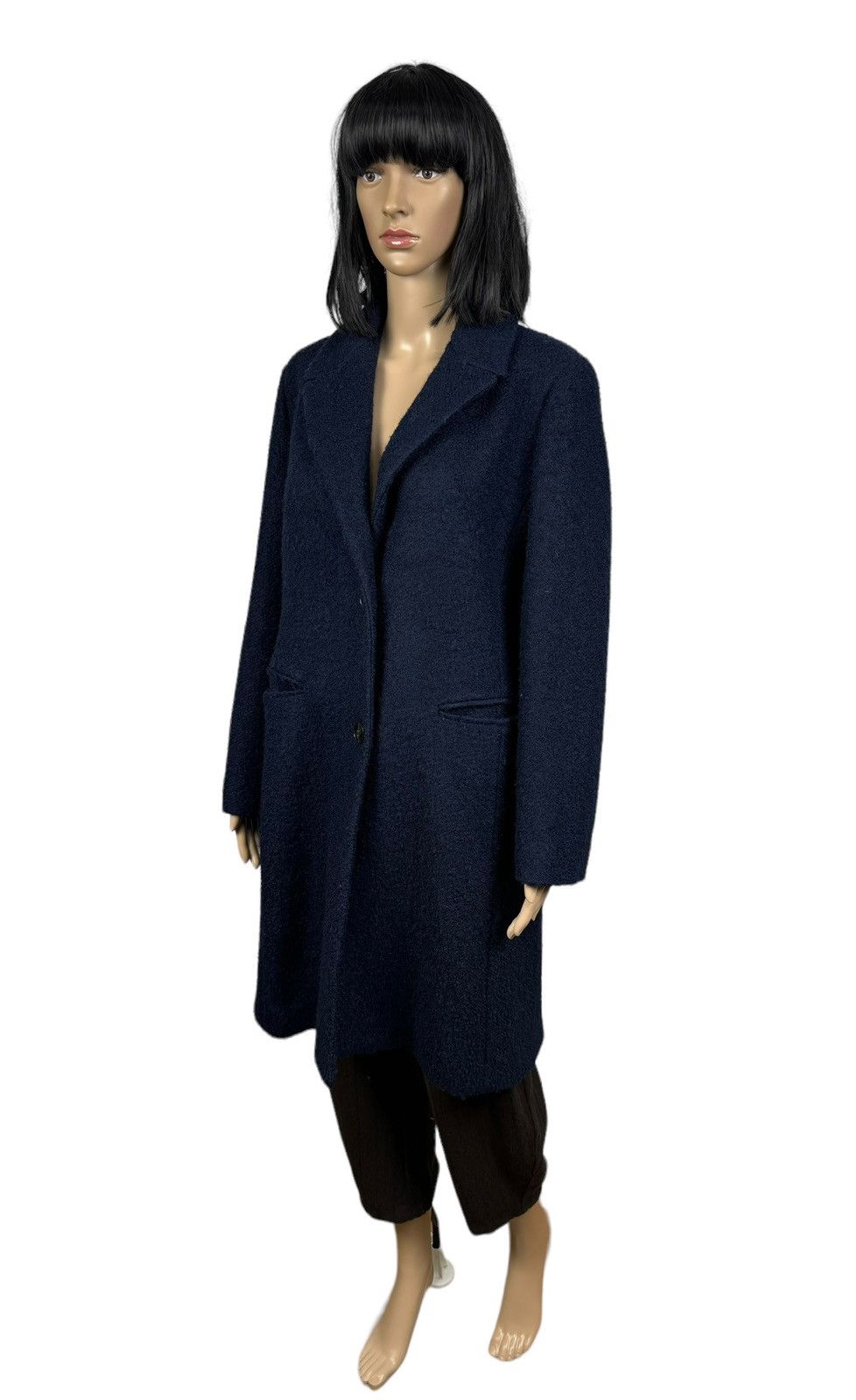 Marella Marella Emme Wool-Polyester Blue Coat size IT50 US14 Size XL / US 12-14 / IT 48-50 - 5 Thumbnail