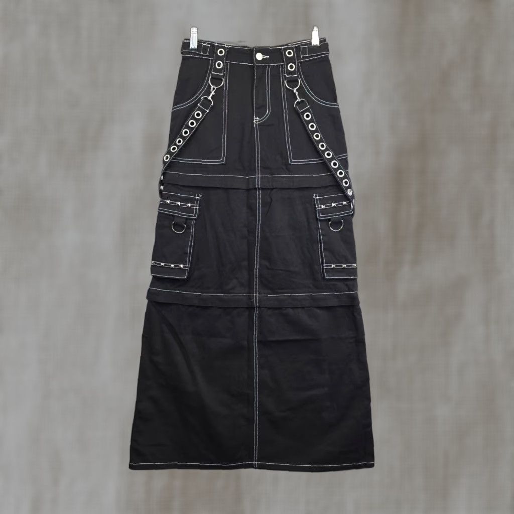 VINTAGE Dolls Kill Skirt Women’s XXS Convertible 3 Lengths Current Mood Too Cool To Care