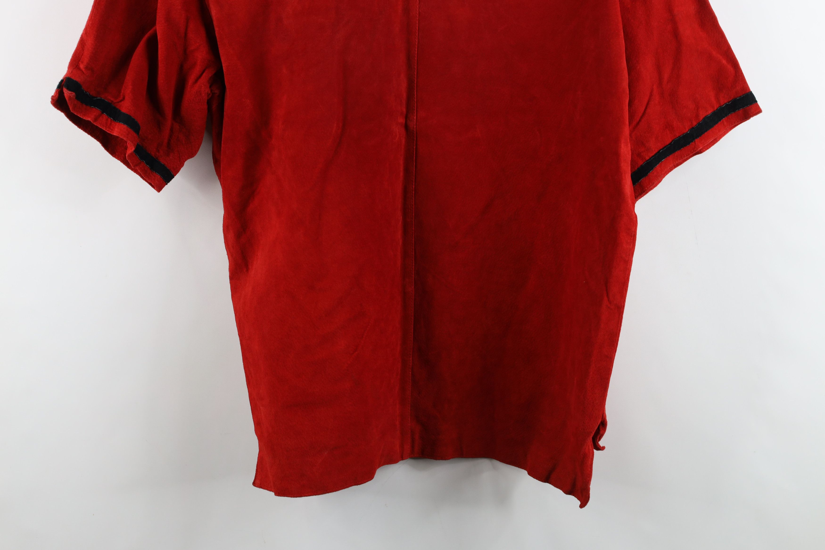 Vintage Deadstock Vintage 90s Streetwear Short Sleeve Suede Jacket Size US XL / EU 56 / 4 - 16 Thumbnail
