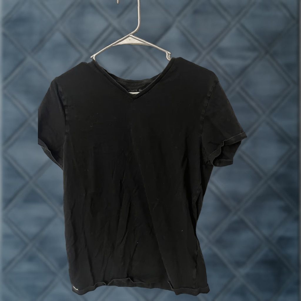 Lacoste Lacoste T-Shirt Mens Small Black Short Sleeve V-Neck Base Layer Undershirt Regular Fit Size US S / EU 44-46 / 1 - 1 Thumbnail
