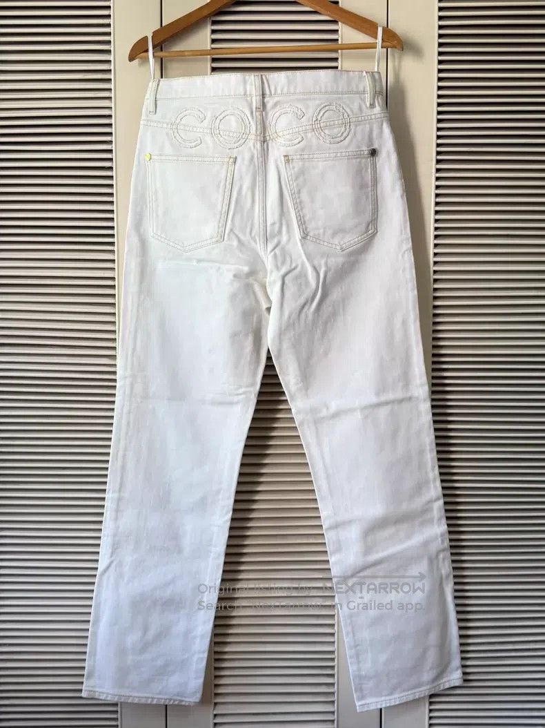 Chanel Chanel "COCO" letter white jeans Size 26" / US 2 / IT 38 - 1 Thumbnail