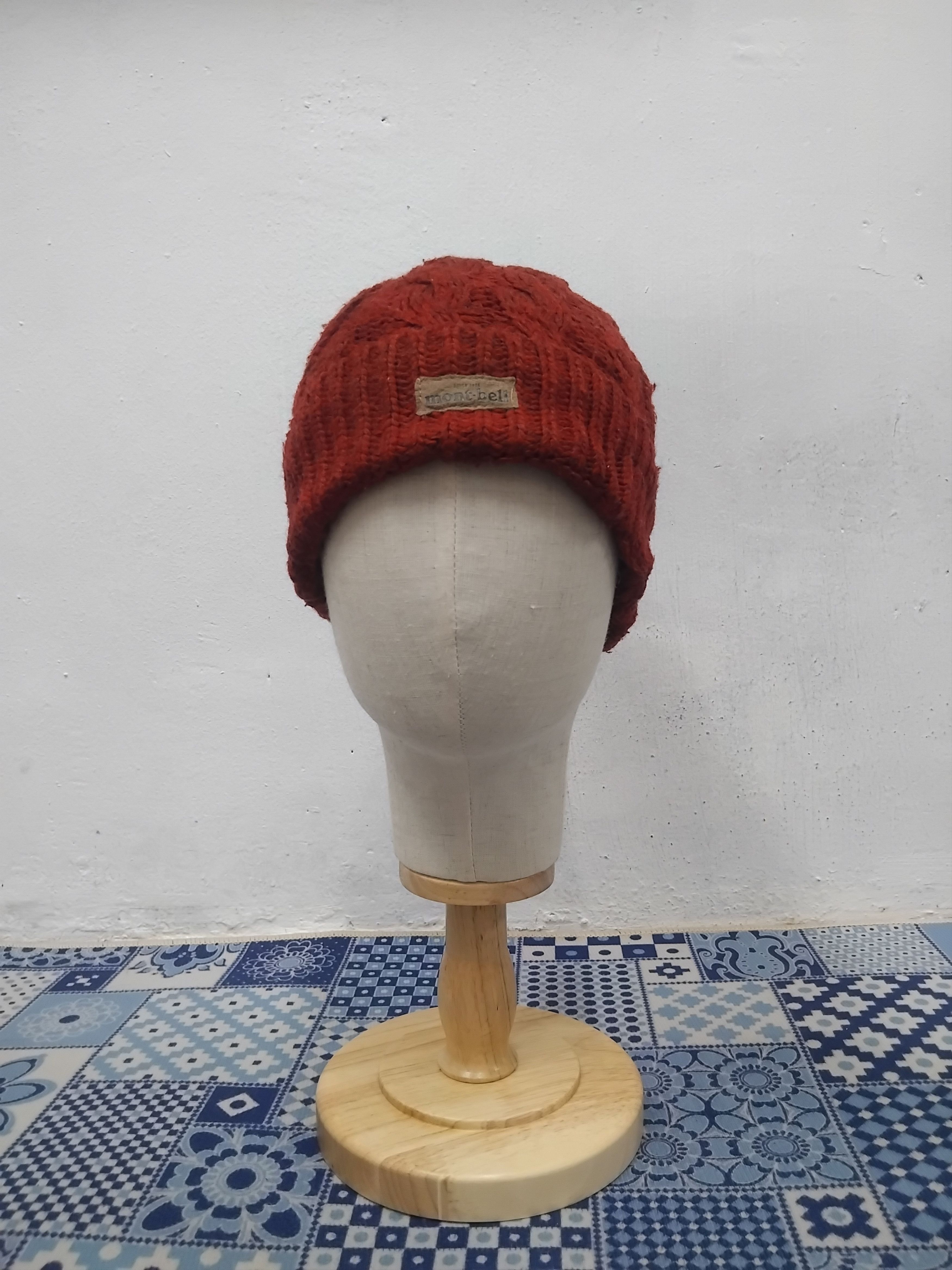 Montbell 💥Montbell red colour beanie Size ONE SIZE - 5 Thumbnail