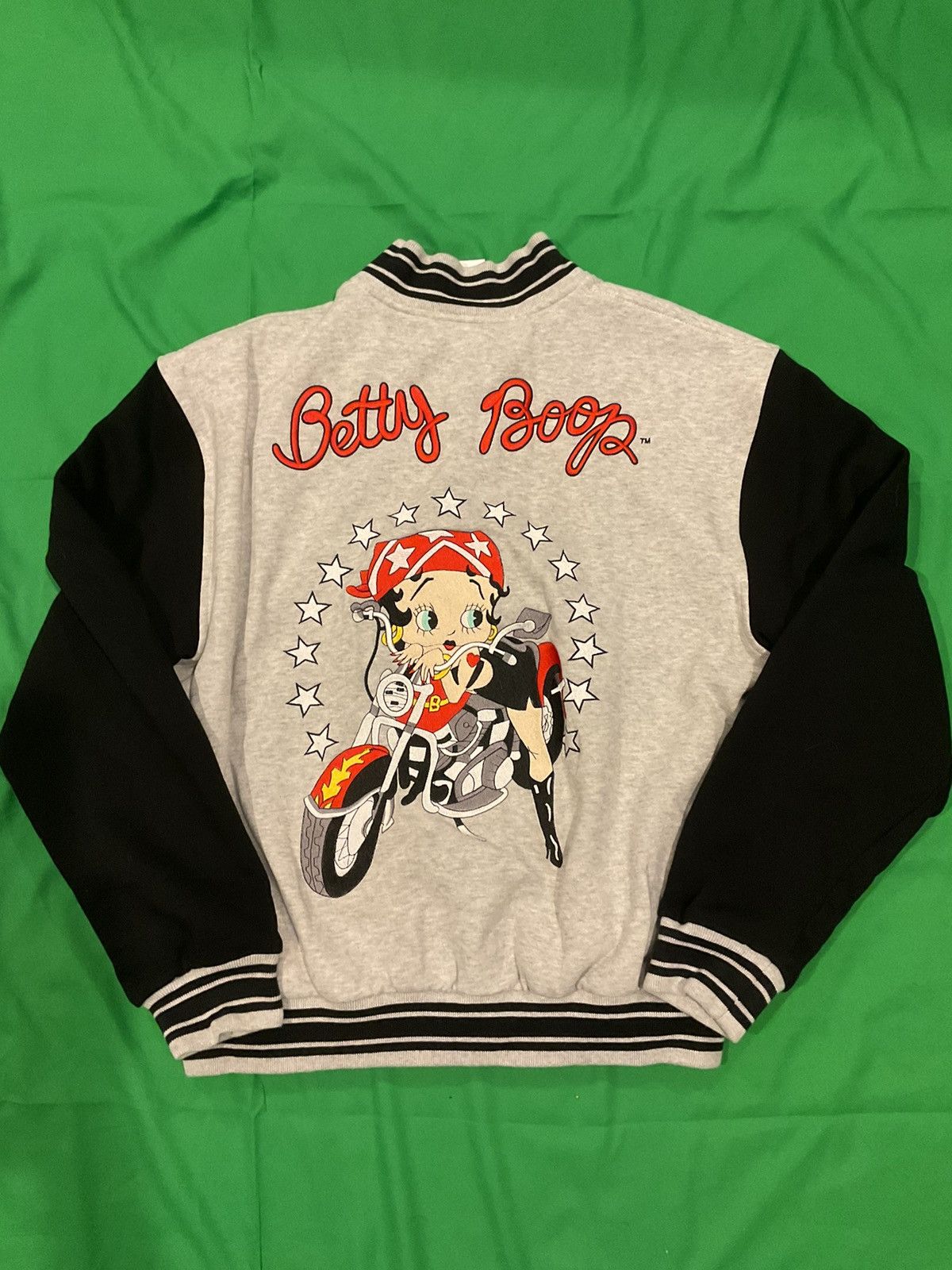 Japanese Brand × Vintage Vintage Betty Boop varsity jacket Size US L / EU 52-54 / 3 - 1 Thumbnail