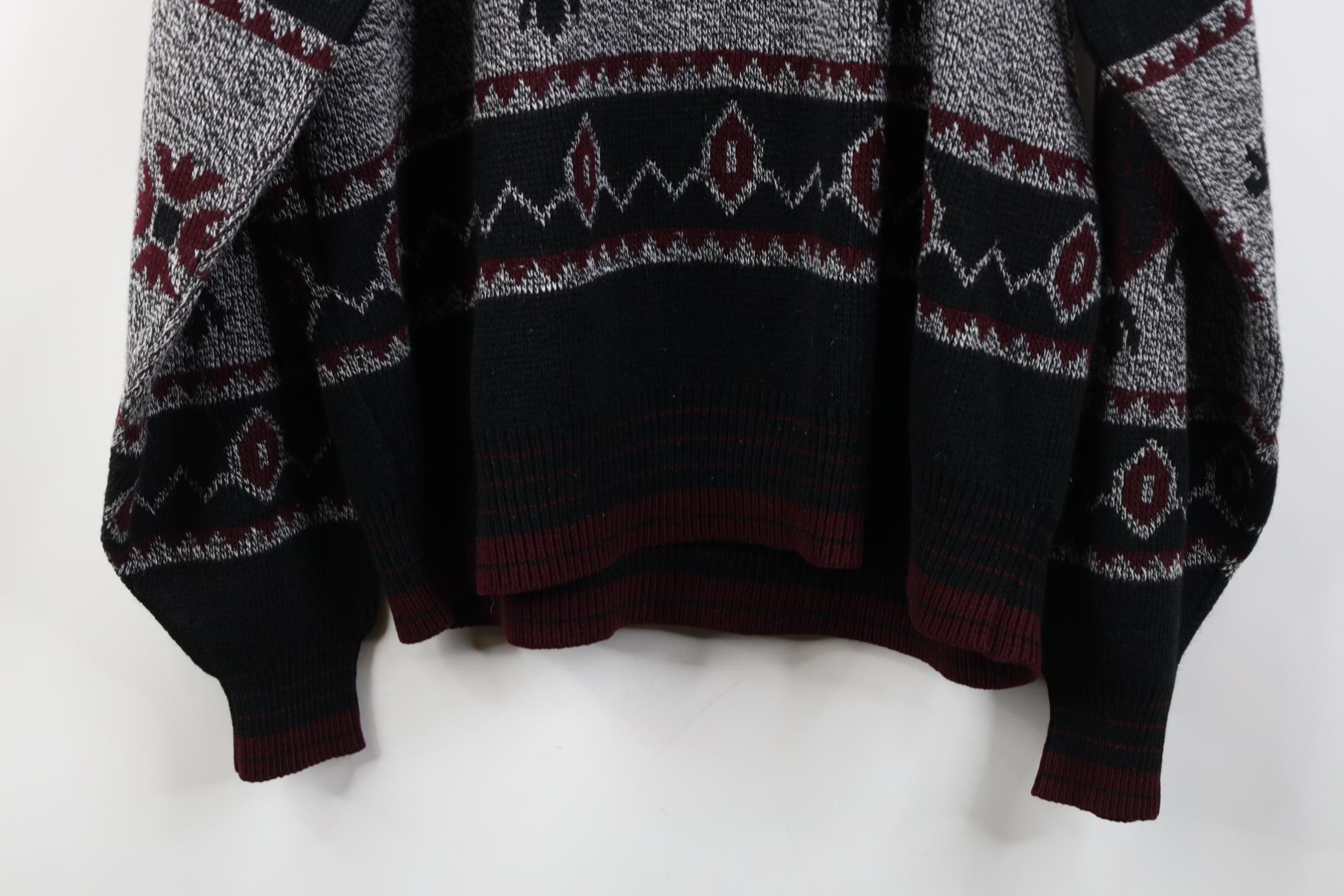 Vintage Vintage 90s Streetwear Southwestern Geometric Knit Sweater Size US L / EU 52-54 / 3 - 10 Thumbnail