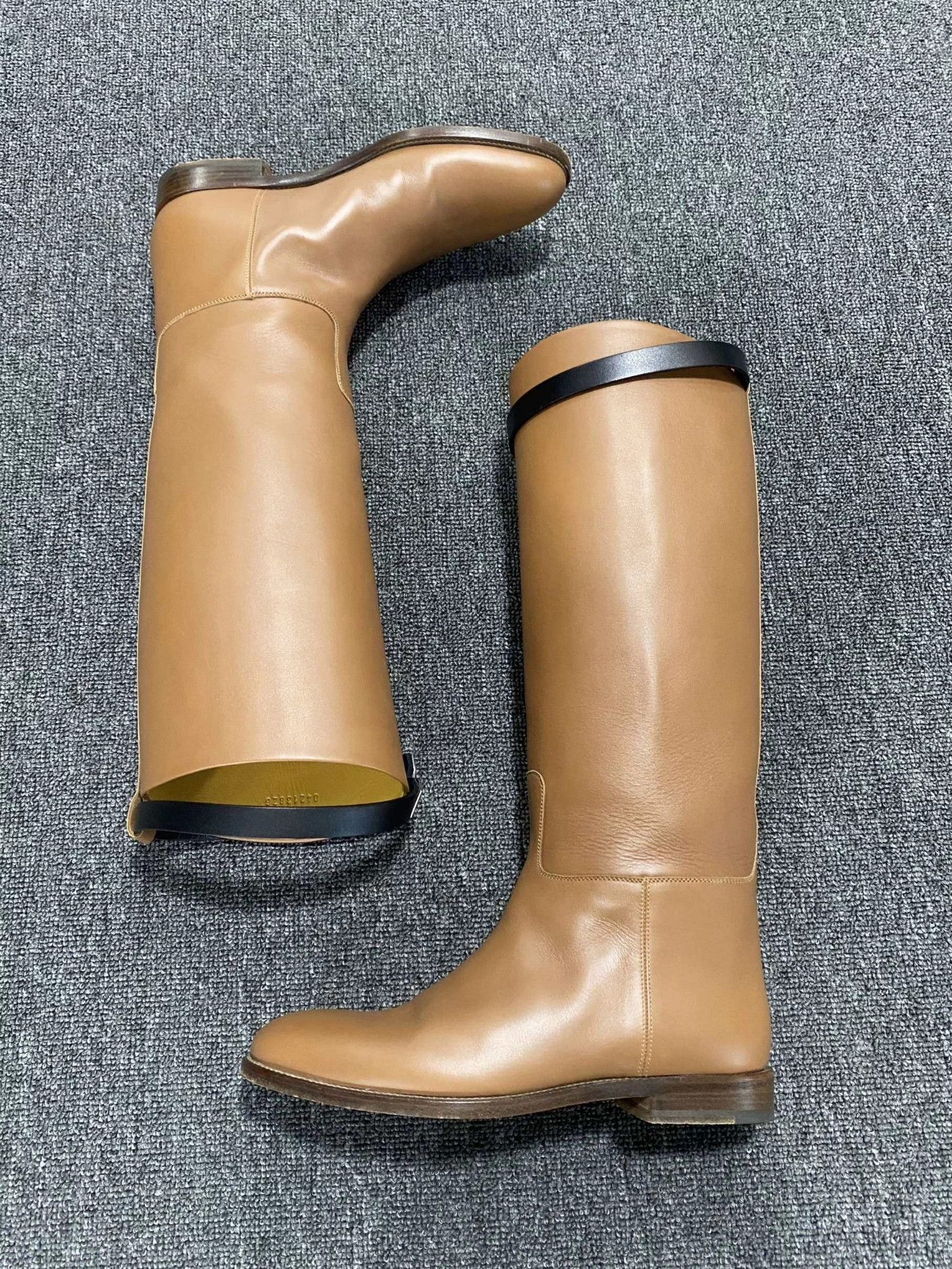 Hermes Hermes Jumping Kelly Buckle Tall Boots 98 New 37.5 Size US 6.5 / IT 36.5 - 2 Thumbnail