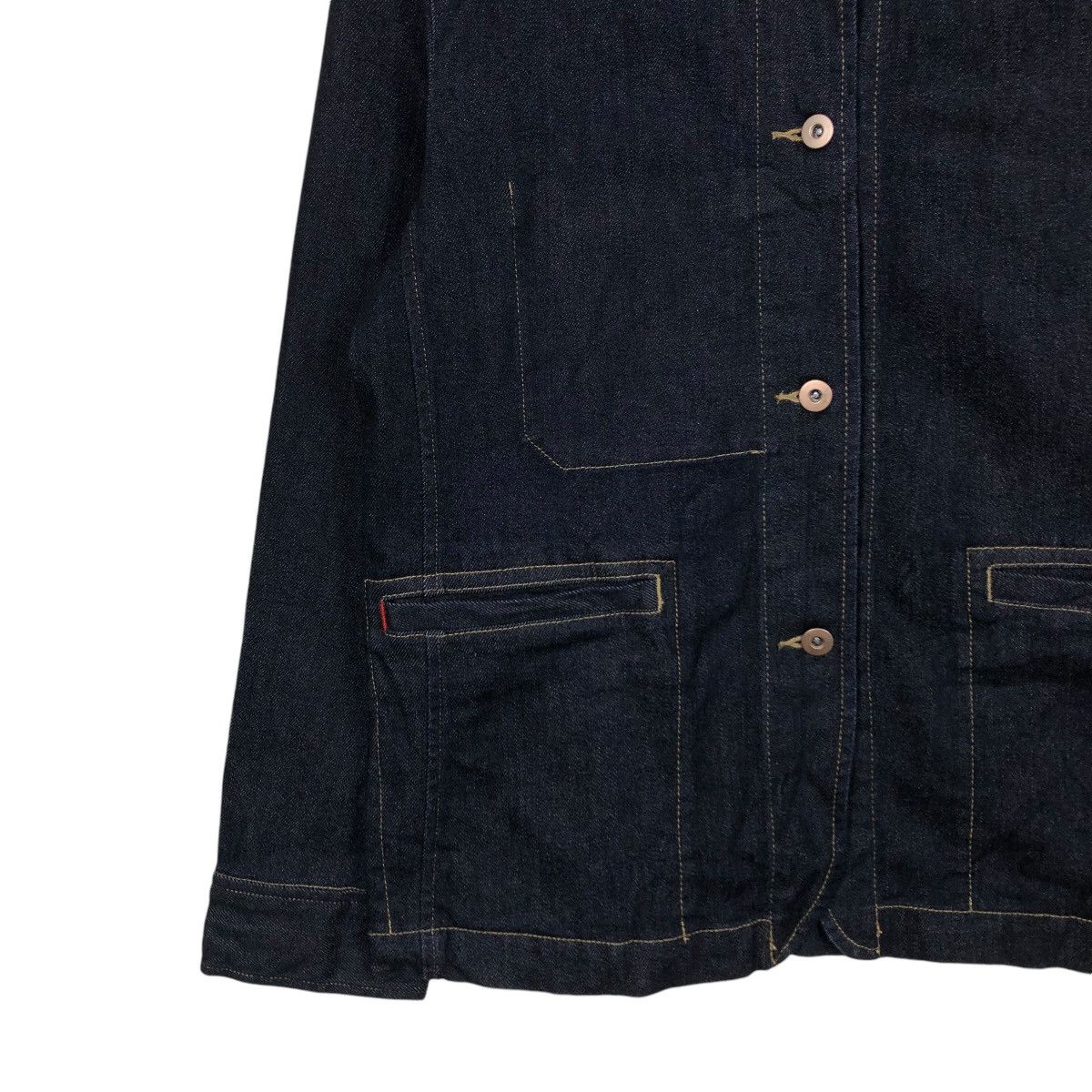 Japanese Brand 🔥VINTAGE DENIM JACKET BIKER UNIQLO INES DE LA FRESSANGE Size US L / EU 52-54 / 3 - 6 Thumbnail