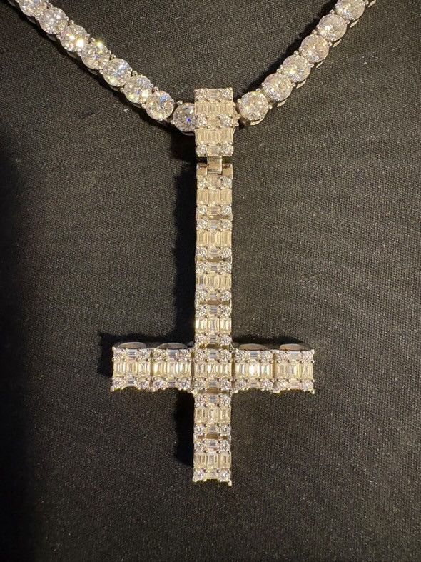 Other Custom Opium Upside Down Cross Pendant Size ONE SIZE - 1 Thumbnail
