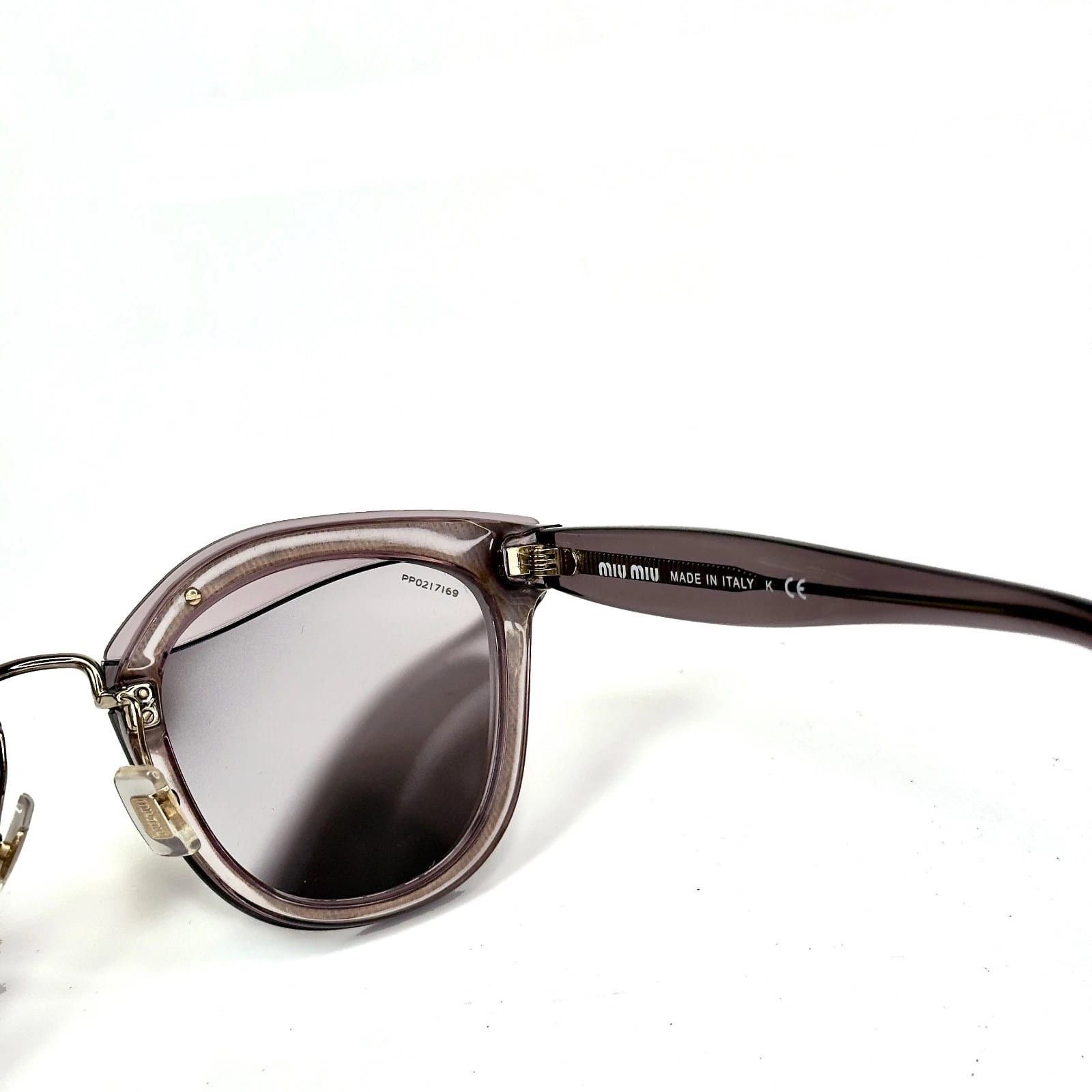 Miu Miu MIU MIU MU03TS REVEAL EVOLUTION GLITTER 03T Transparent Pink Size ONE SIZE - 7 Thumbnail