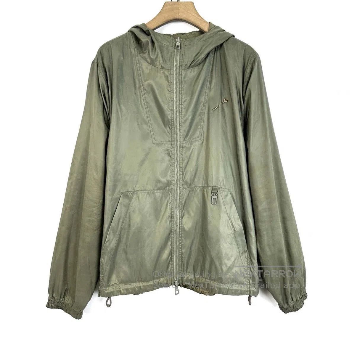 Louis Vuitton Green Hooded Light Jacket with Pattern . Size US M / EU 48-50 / 2 - 2 Thumbnail