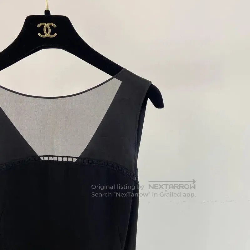 Max Mara MaxMara Black Sleeveless Dress for Summer . Size XS / US 0-2 / IT 36-38 - 2 Thumbnail