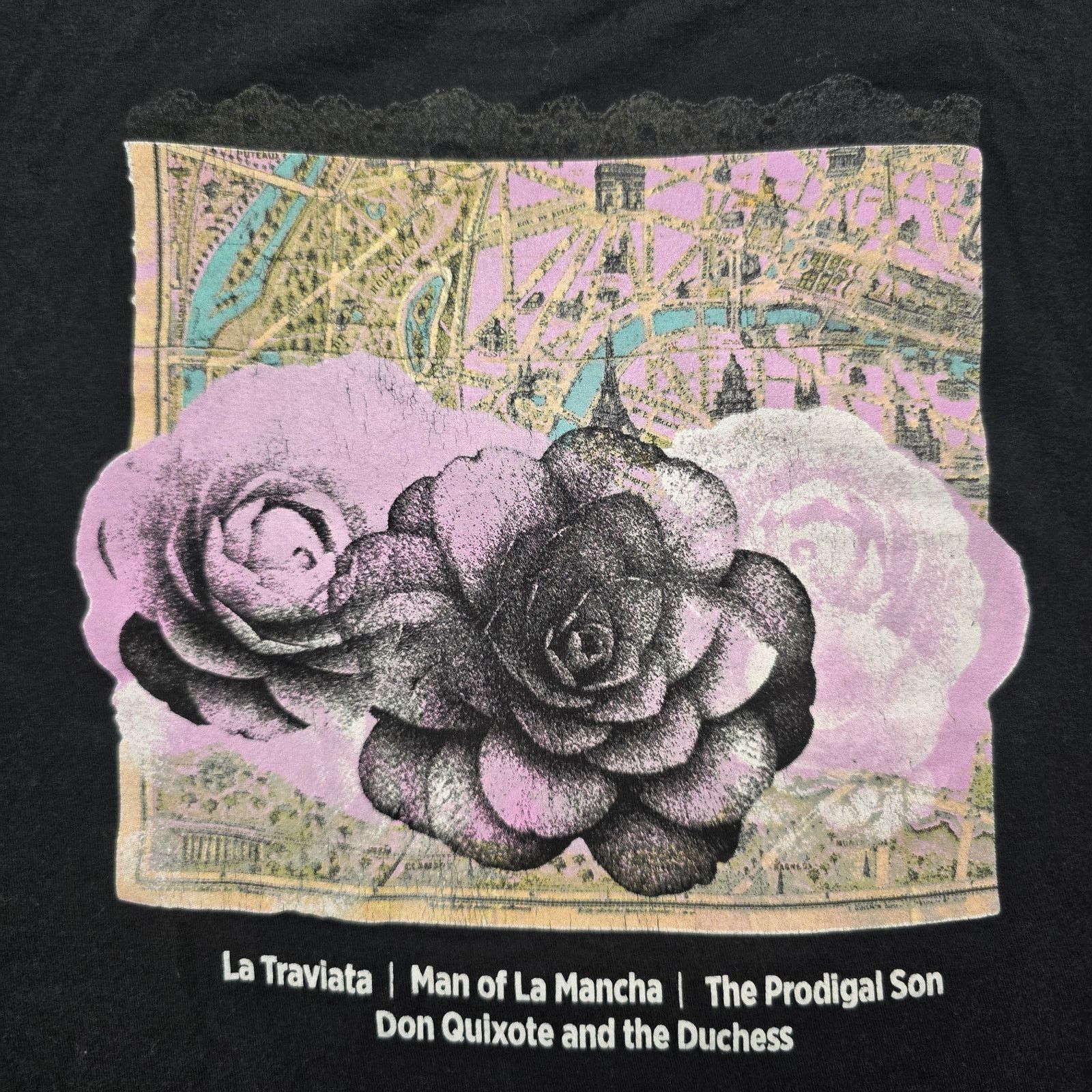 Hanes Central City Opera Festival Shirt Womens 2XL Black Tee 2015 Size XXL / US 16-18 / IT 52-54 - 2 Thumbnail