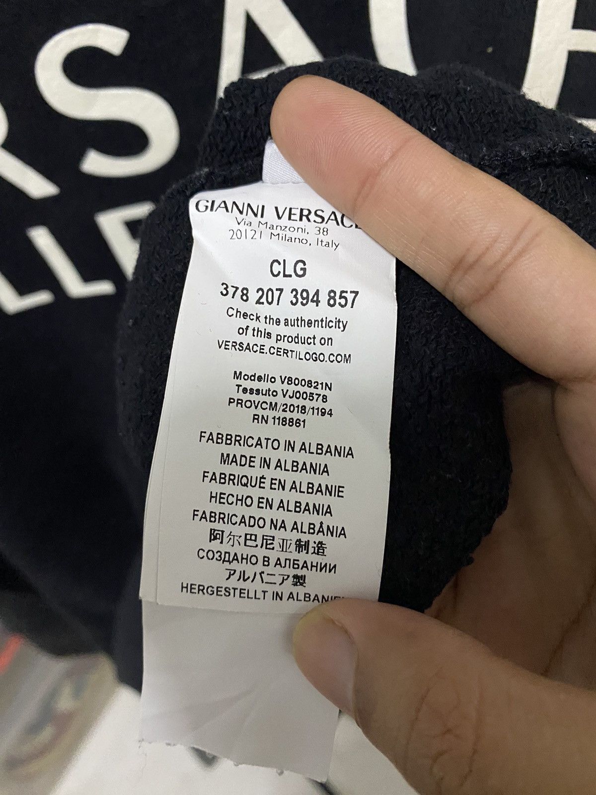Versace Versace Collection Spell out Sweatshirt Size US M / EU 48-50 / 2 - 8 Thumbnail