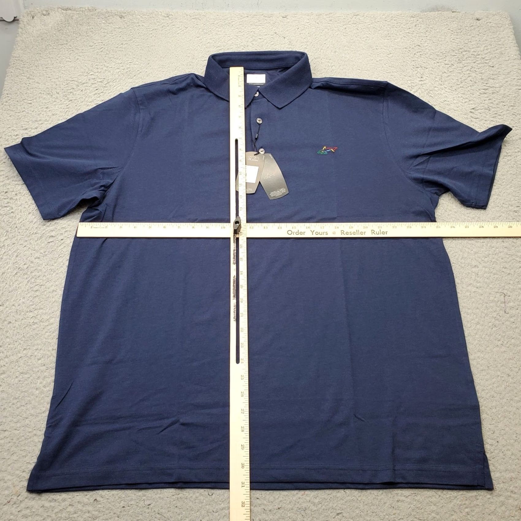 Vintage Greg Norman Polo Shirt Mens XXL Blue Comfort Technical Performance Side Slit Size US XXL / EU 58 / 5 - 3 Thumbnail