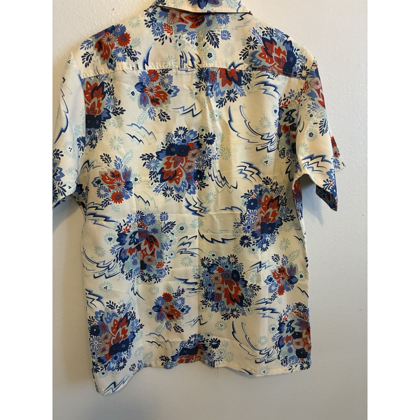 Other Vtg 70s Floral Disco Shirt Men M Rockabilly Butterfly Dagger Size US M / EU 48-50 / 2 - 12 Thumbnail