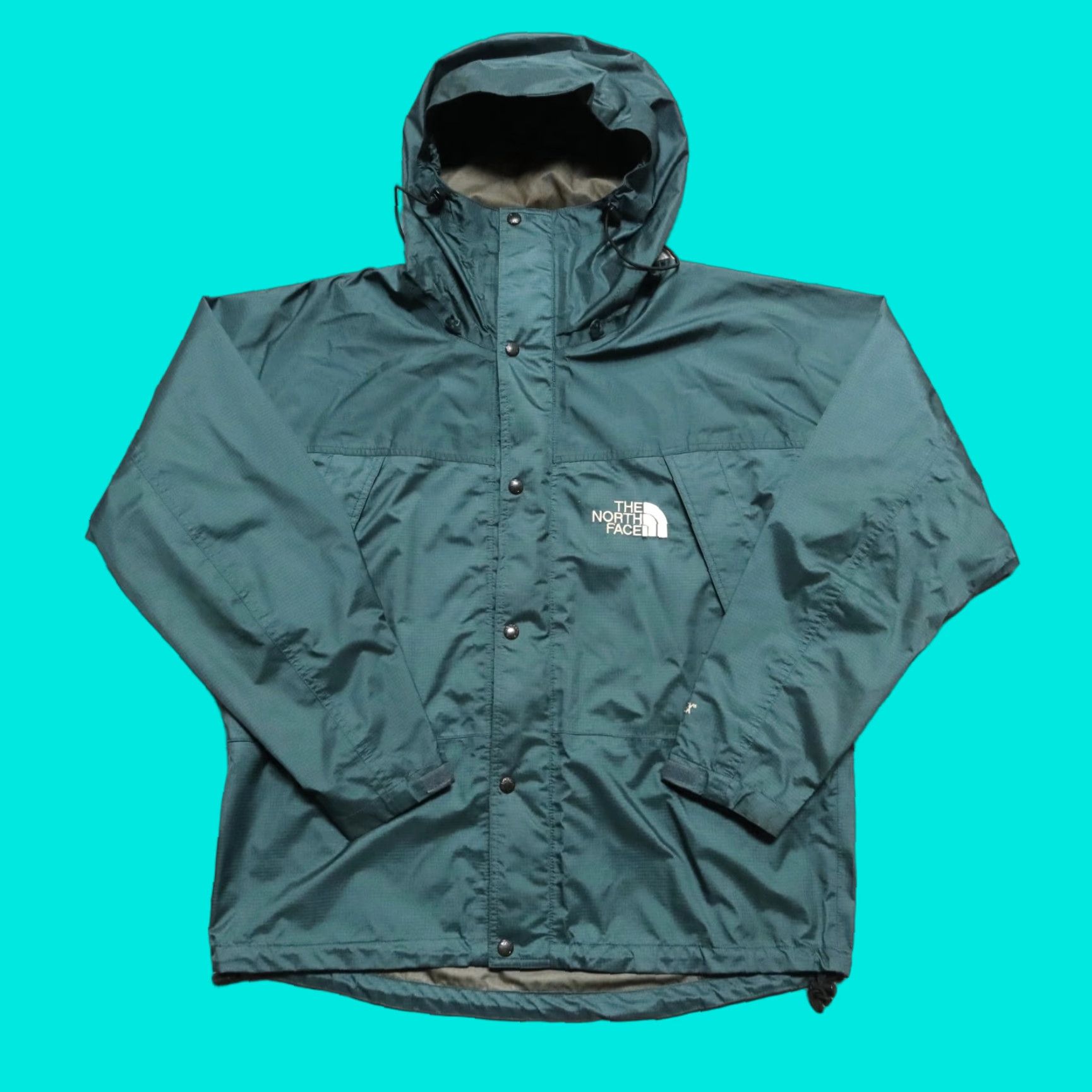 The North Face Vintage The North Face Goretex Mountain Parka Shell Jacket L Green Parka Mens 90s Size US L / EU 52-54 / 3 - 1 Thumbnail