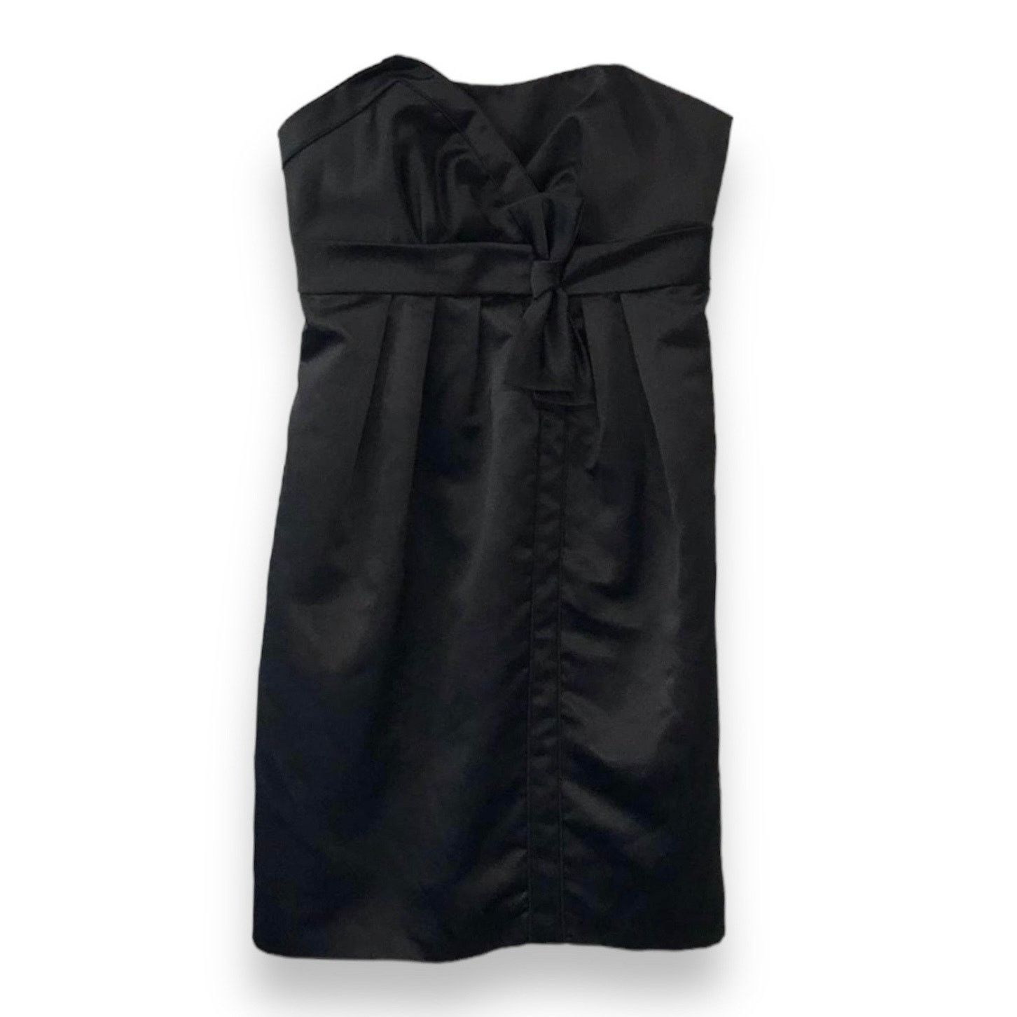 Bcbgmaxazria BCBG Paris black satin cocktail dress Size 10 Size L / US 10 / IT 46 - 2 Thumbnail